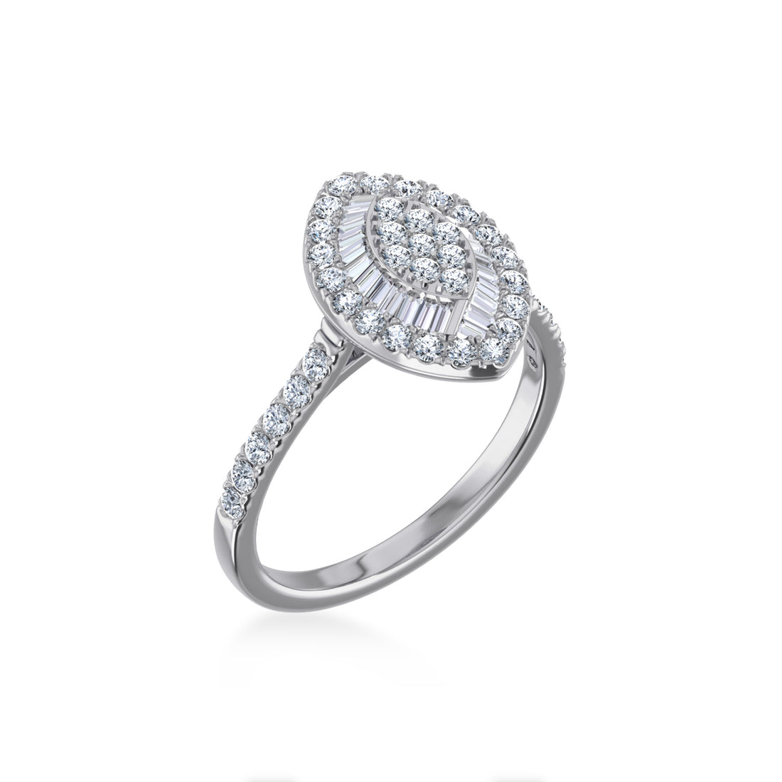 Marquise Halo Lab-Grown Diamond Ring 8