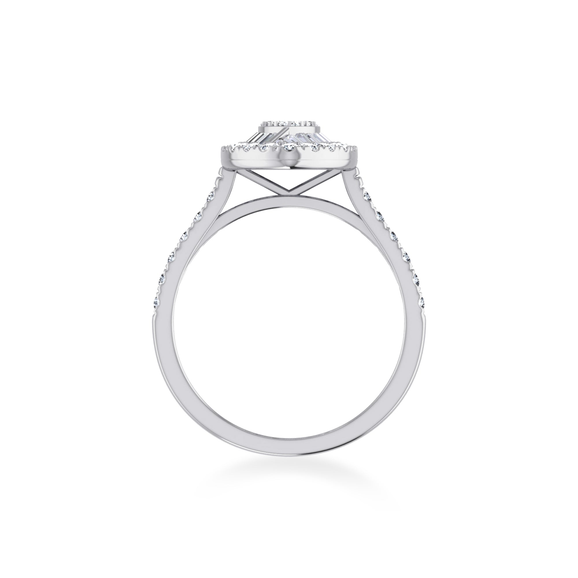 Marquise Halo Lab-Grown Diamond Ring 9