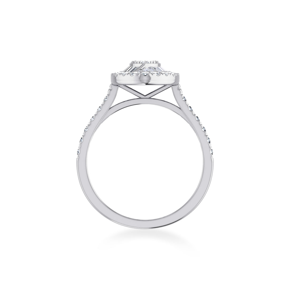 Marquise Halo Lab-Grown Diamond Ring 9
