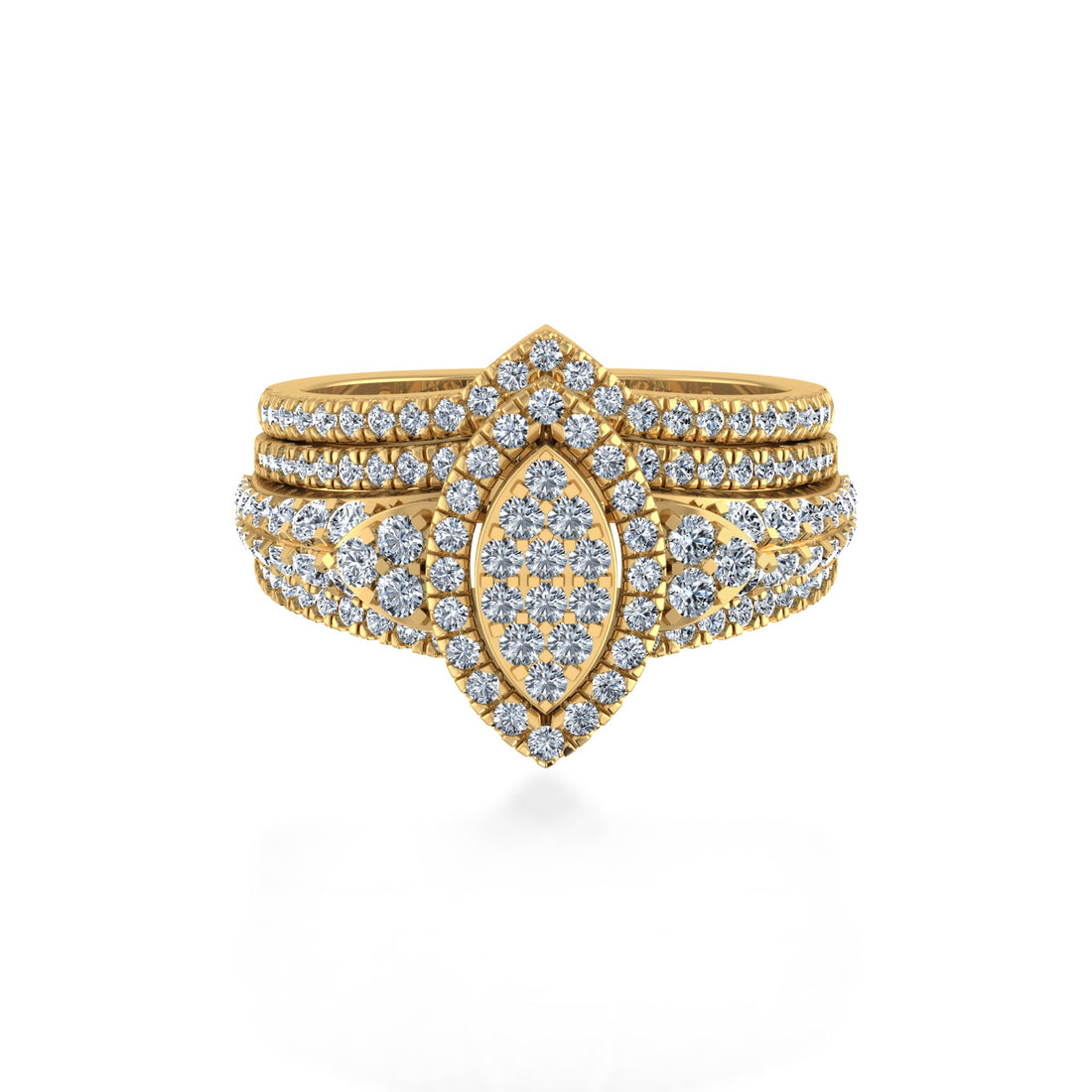 Marquise Shape Lab Diamond Halo Ring