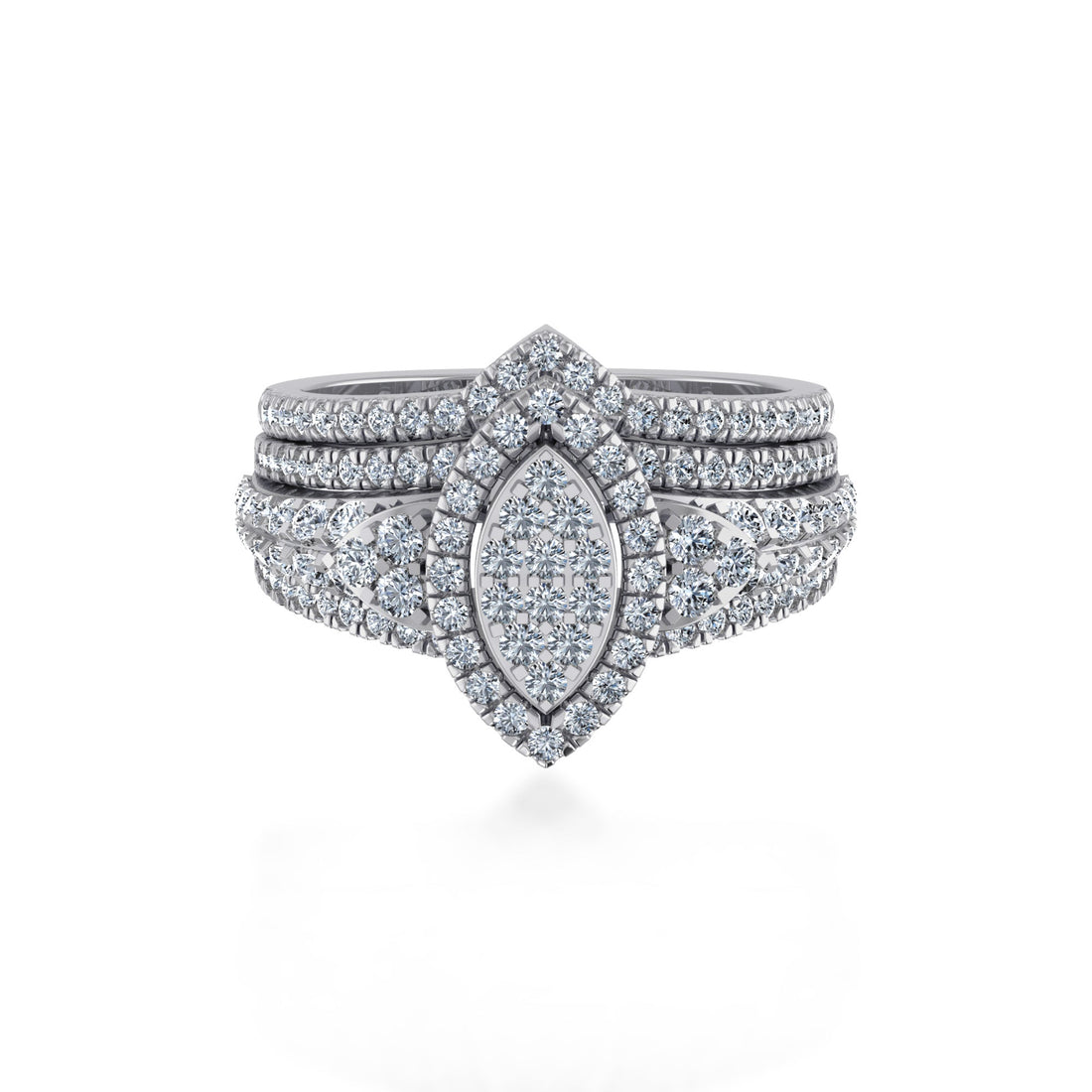 Marquise Shape Lab Diamond Halo Ring7