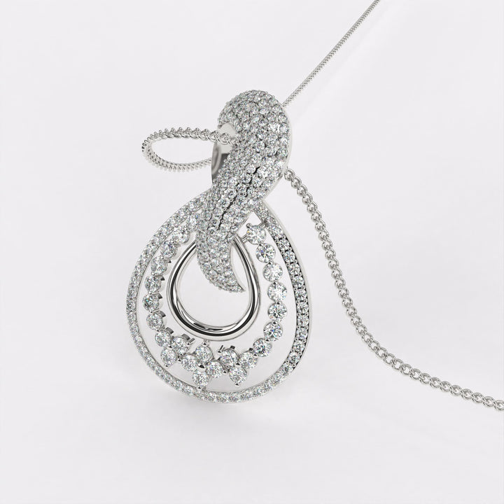 Mesmerize Diamond Pendant In 925 Silver