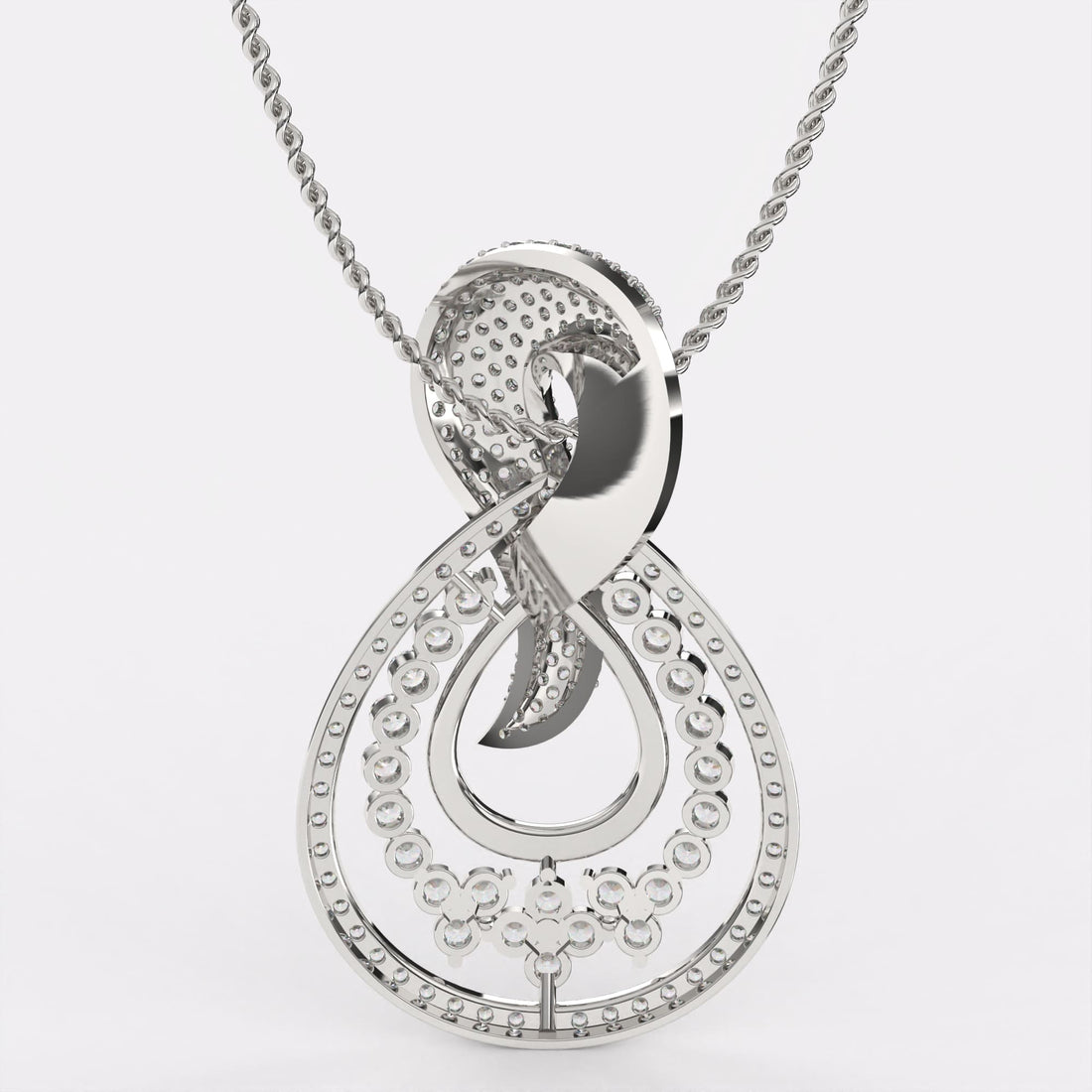 Mesmerize Diamond Pendant In 925 Silver