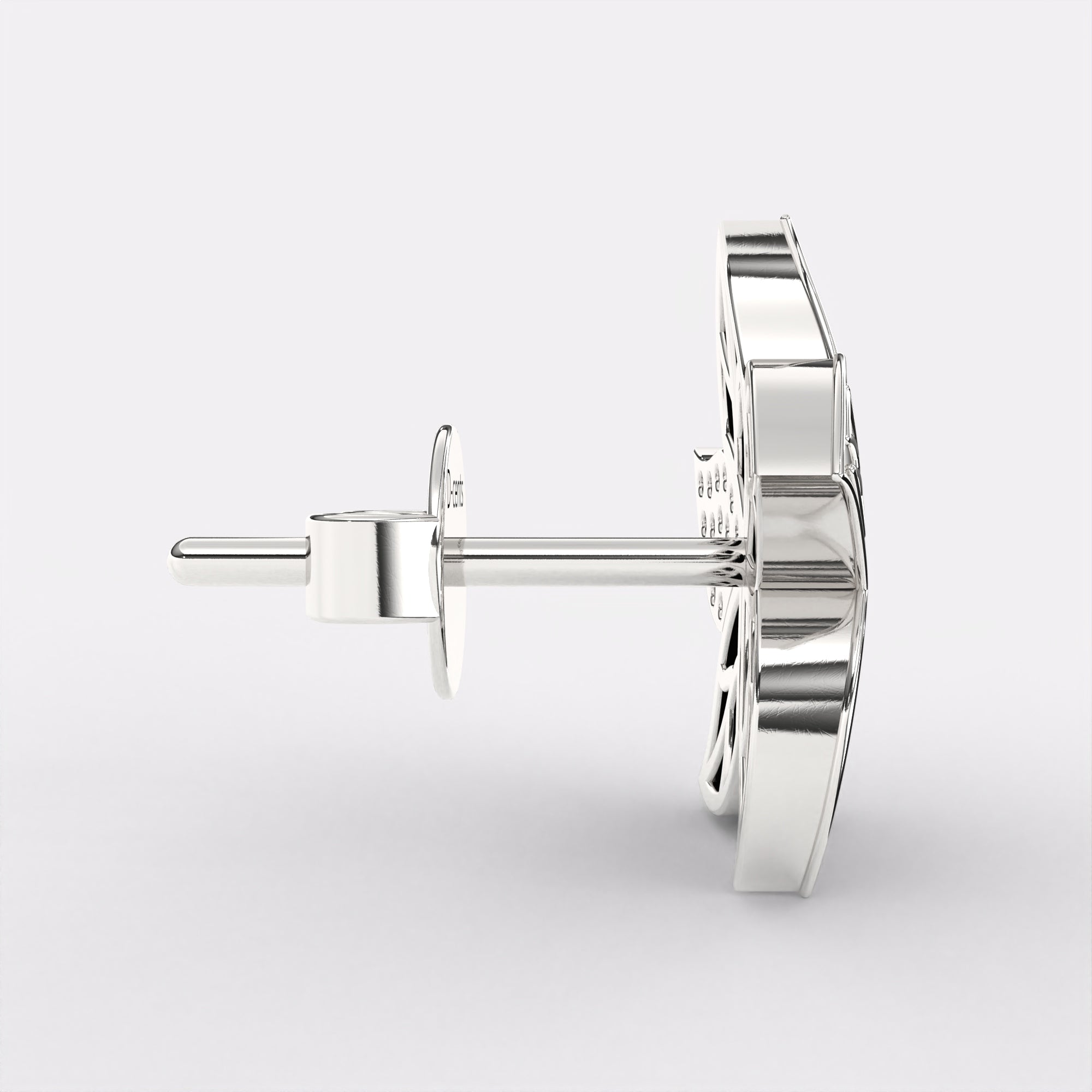 Mini Leaf Earrings In 925 Silver