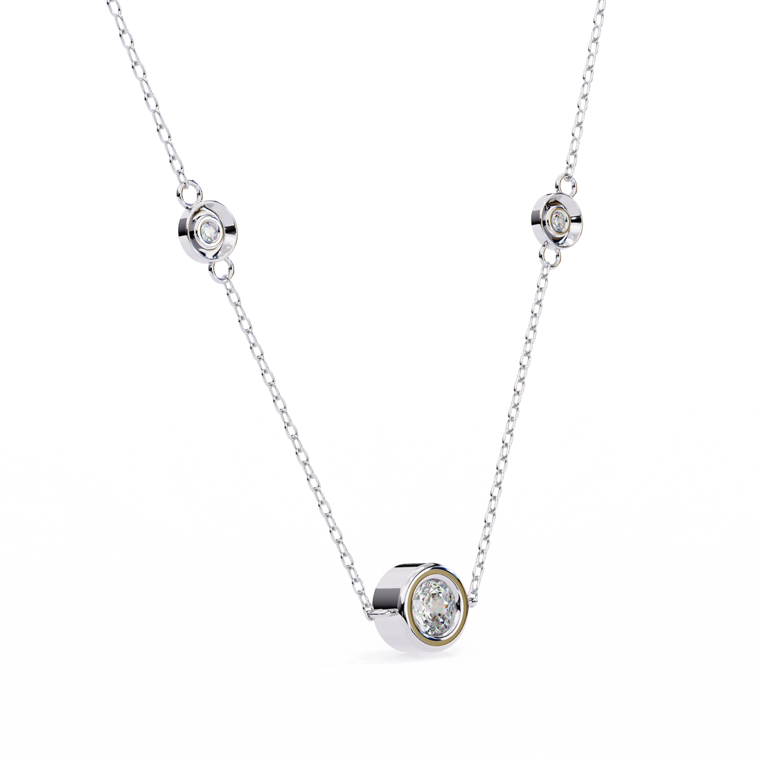 Minimal Abstract Diamond Pendant