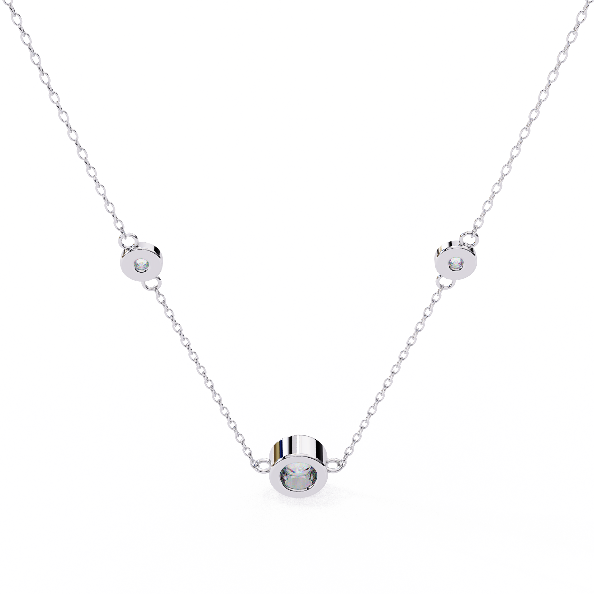 Minimal Abstract Diamond Pendant