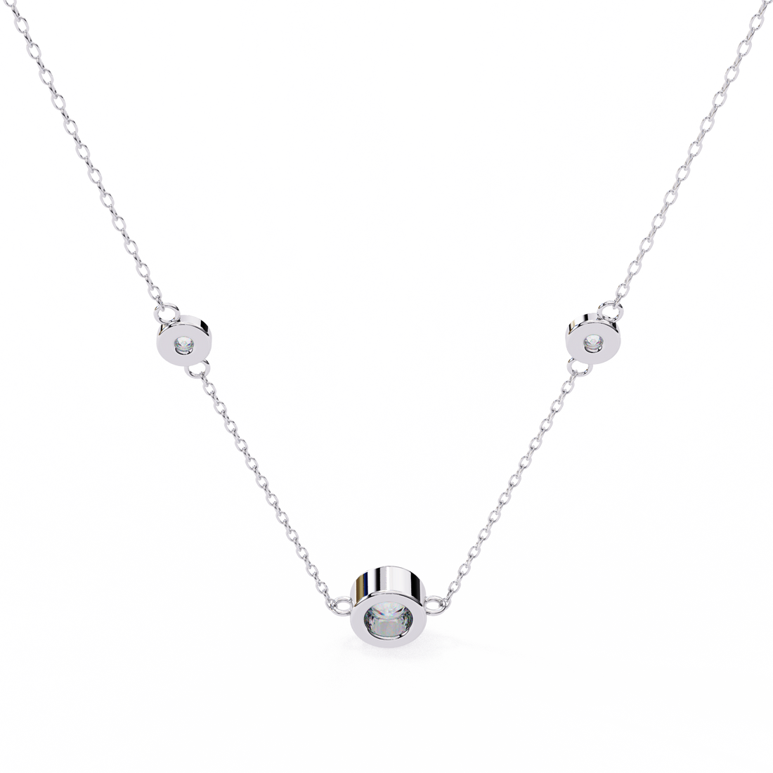 Minimal Abstract Diamond Pendant