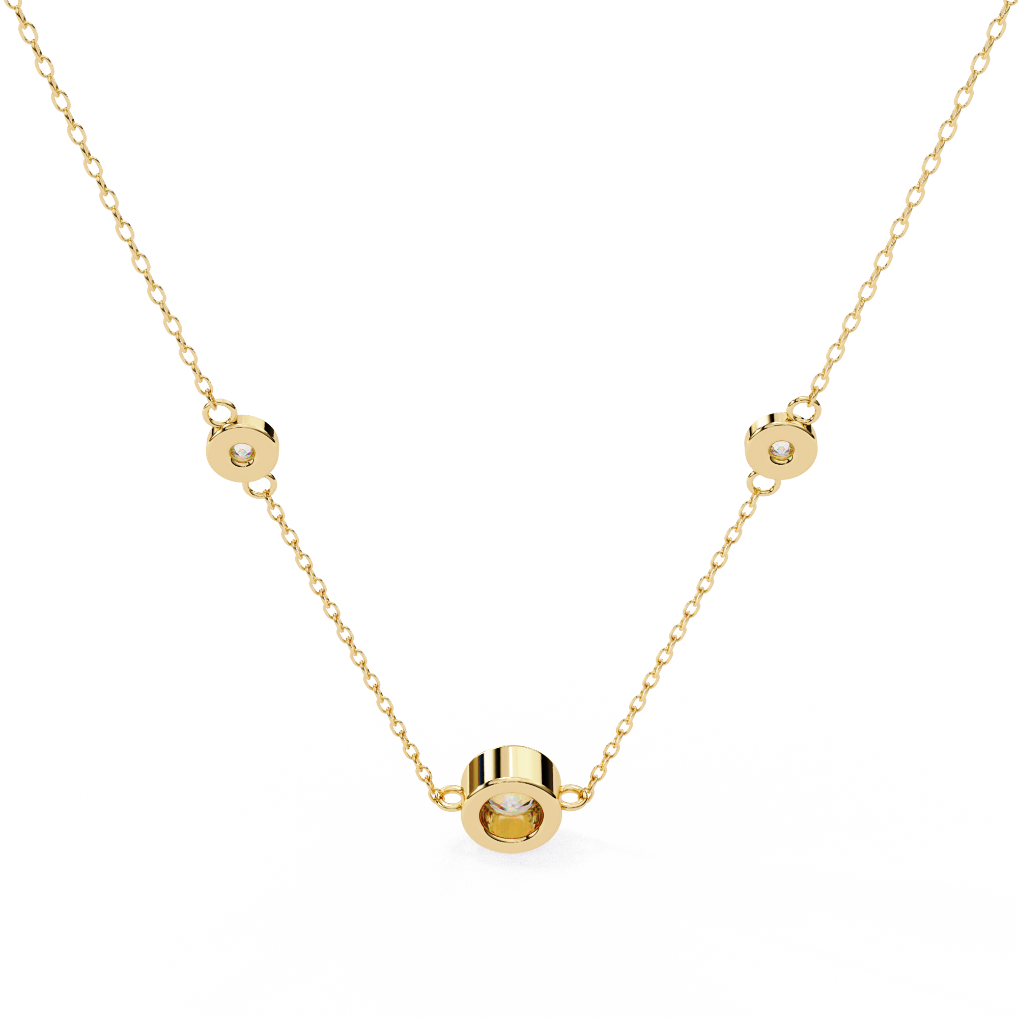 Minimal Abstract Diamond Pendant