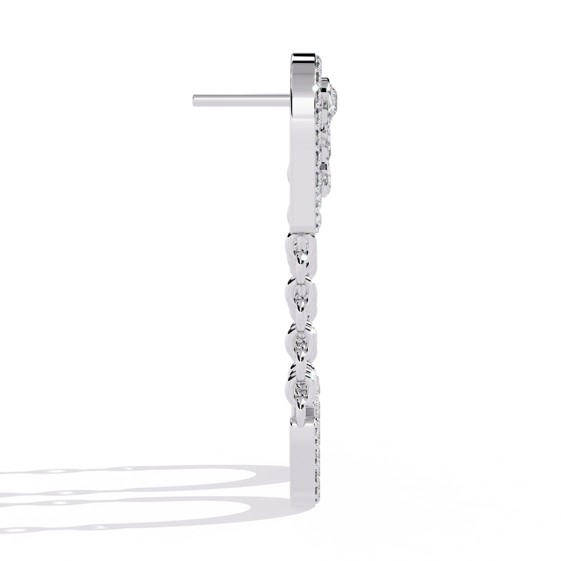 Minimal Wonder Lab Diamond Earrings in 925 Silver