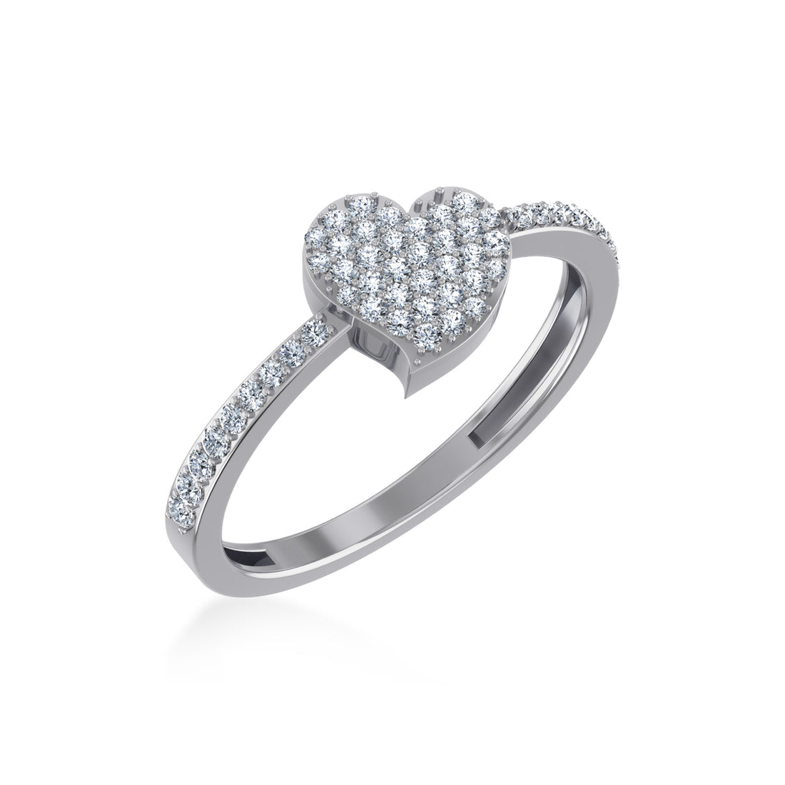 Minimalist Heart Shape Lab-Grown Diamond Ring8