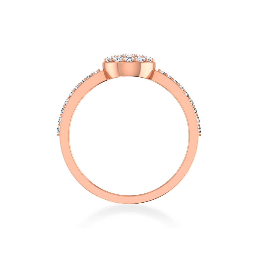 Minimalist Lab-Grown Diamond Round Halo Ring6