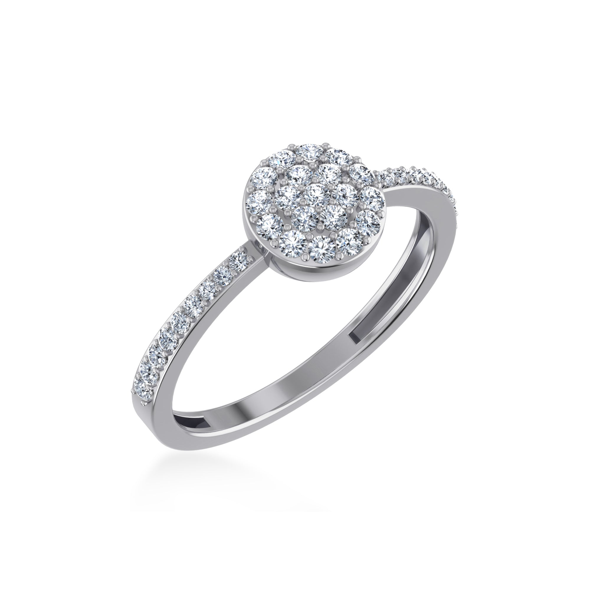 Minimalist Lab-Grown Diamond Round Halo Ring8