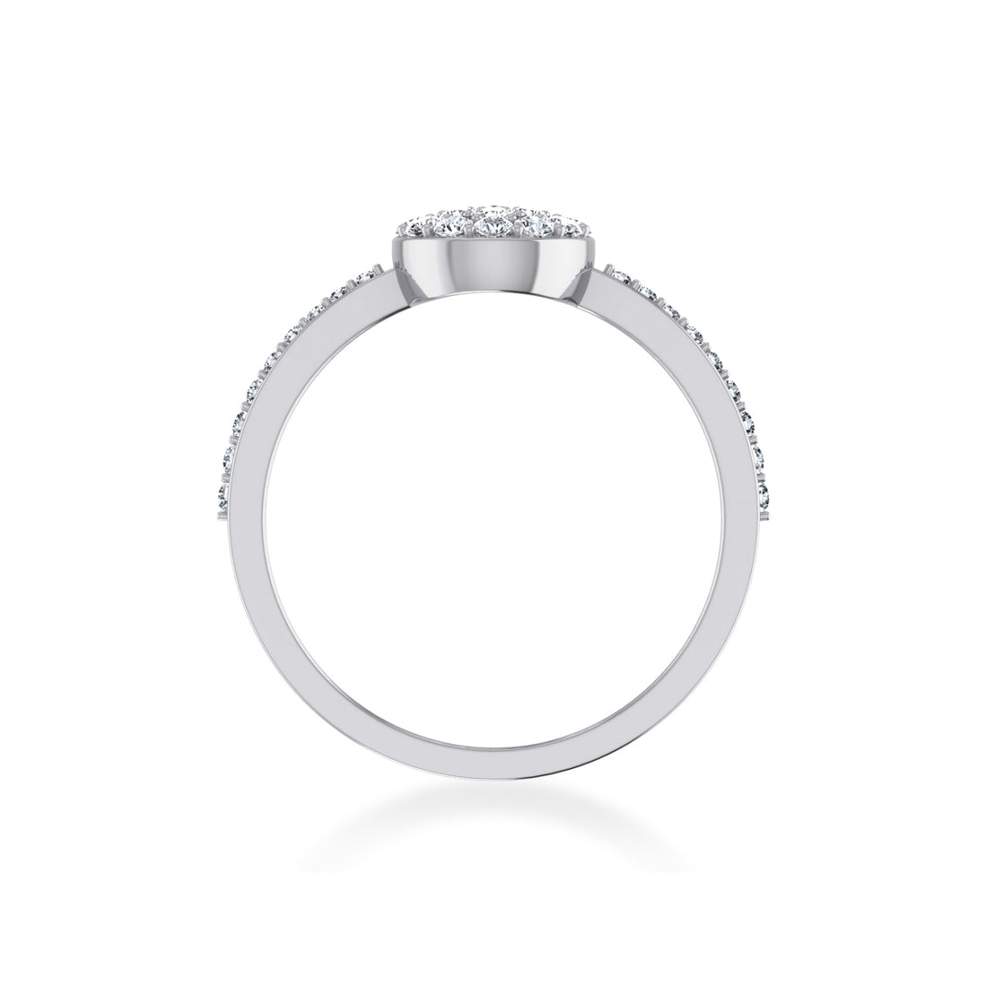 Minimalist Lab-Grown Diamond Round Halo Ring9