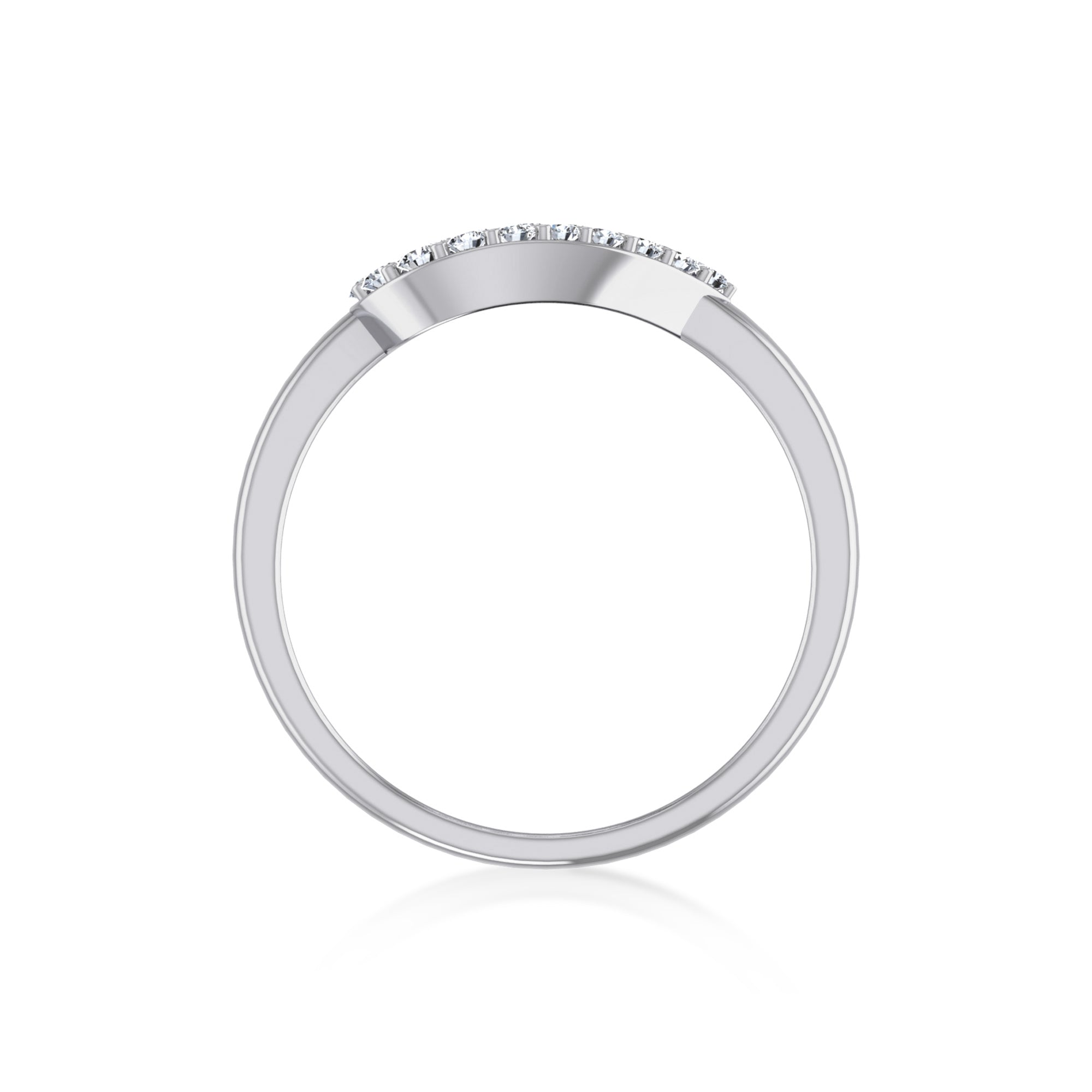 Minimalist Lab Grown Halo Ring - Heart Frame Setting 9