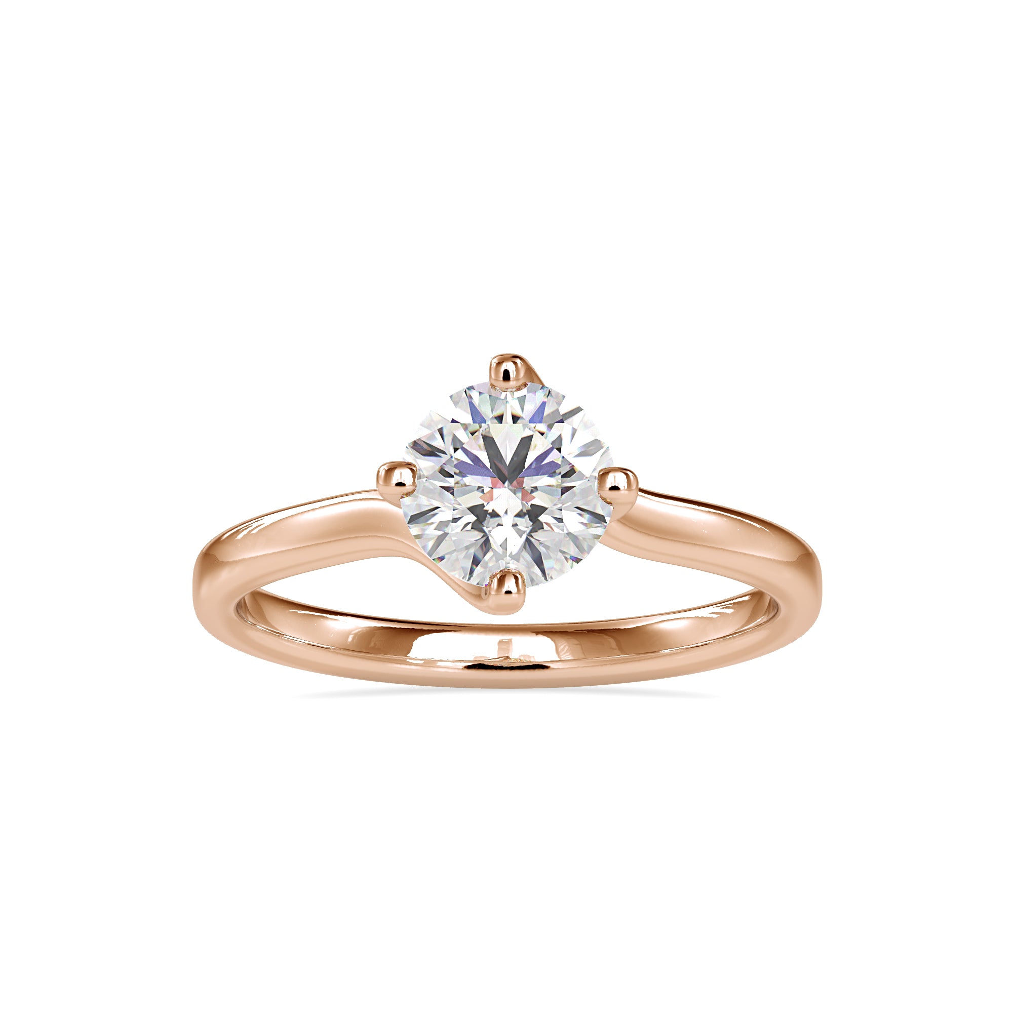Minimalist Solitaire 1.15 carats Diamond Ring 4