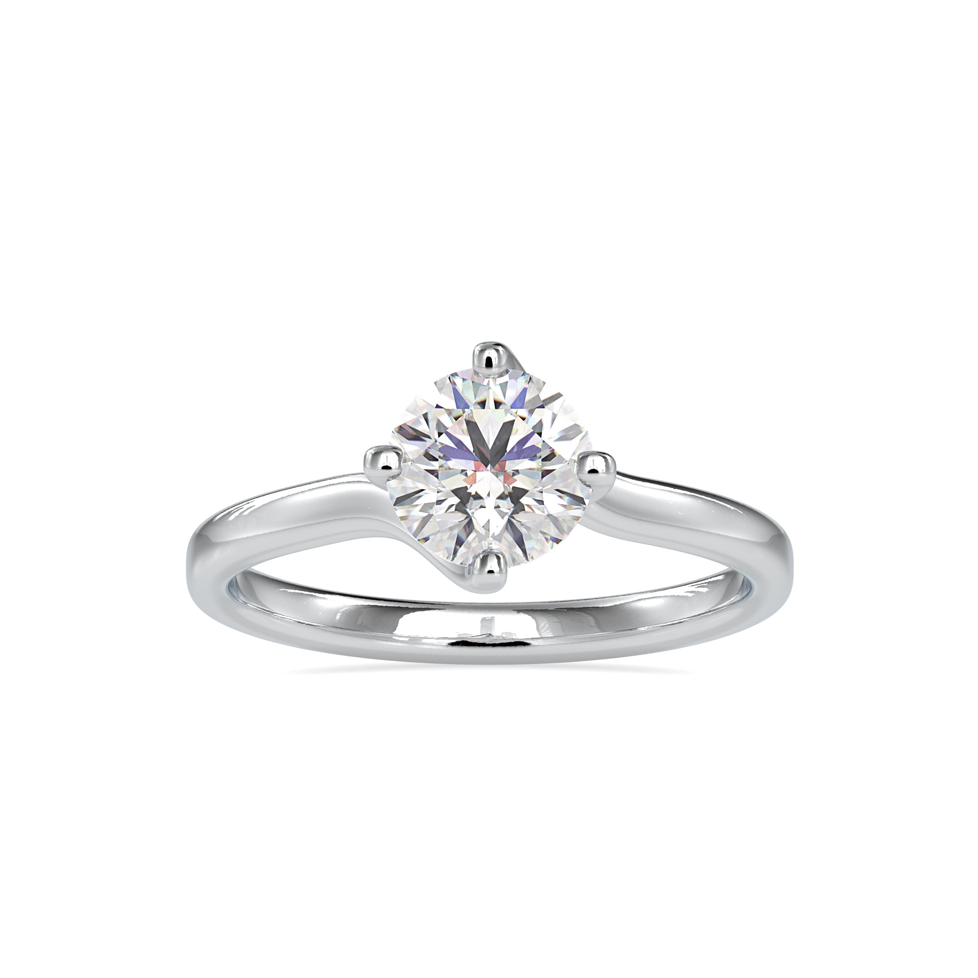 Minimalist Solitaire 1.15 carats Diamond Ring 7
