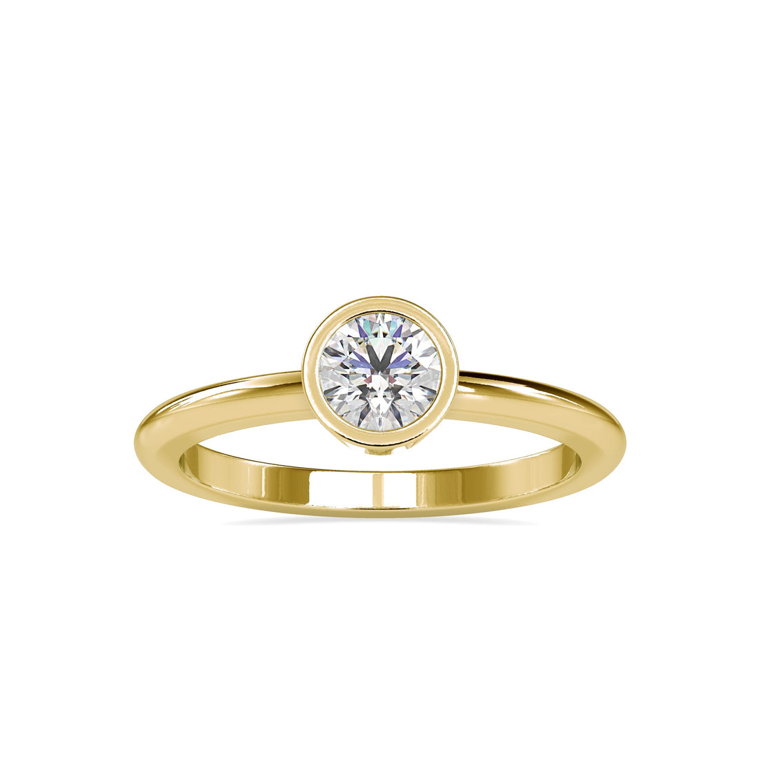 Minimalist Solitaire Diamond Ring