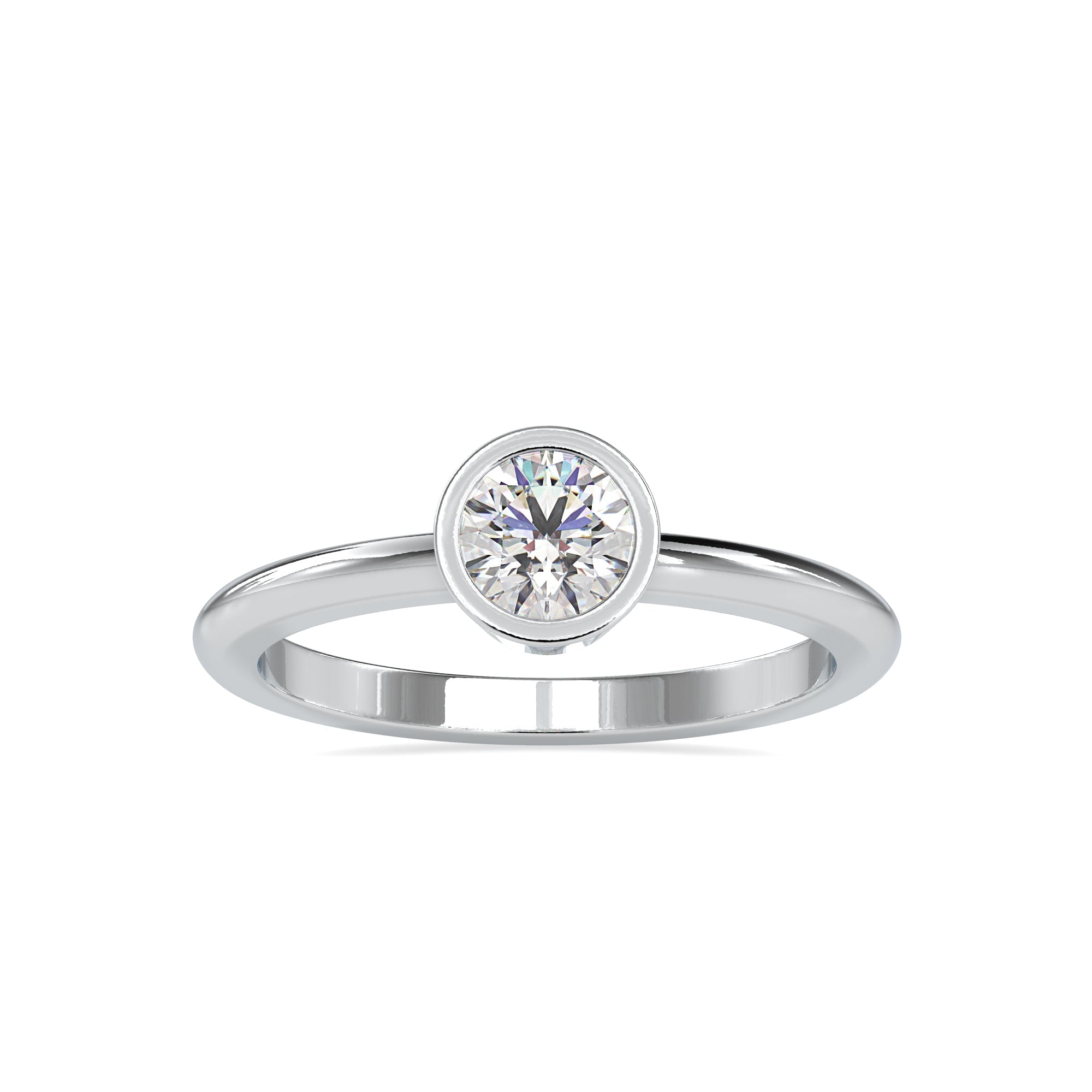 Minimalist Solitaire Diamond Ring 4