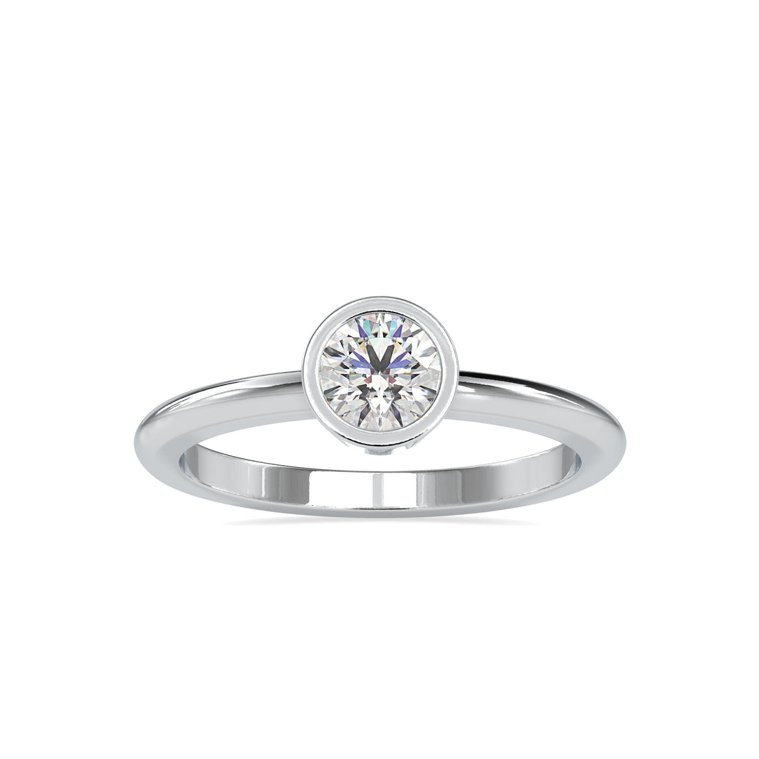 Minimalist Solitaire Diamond Ring 4