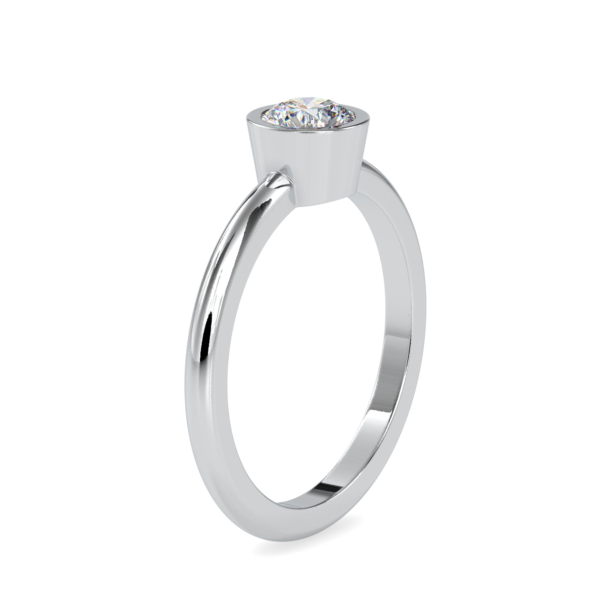 Minimalist Solitaire Diamond Ring 5