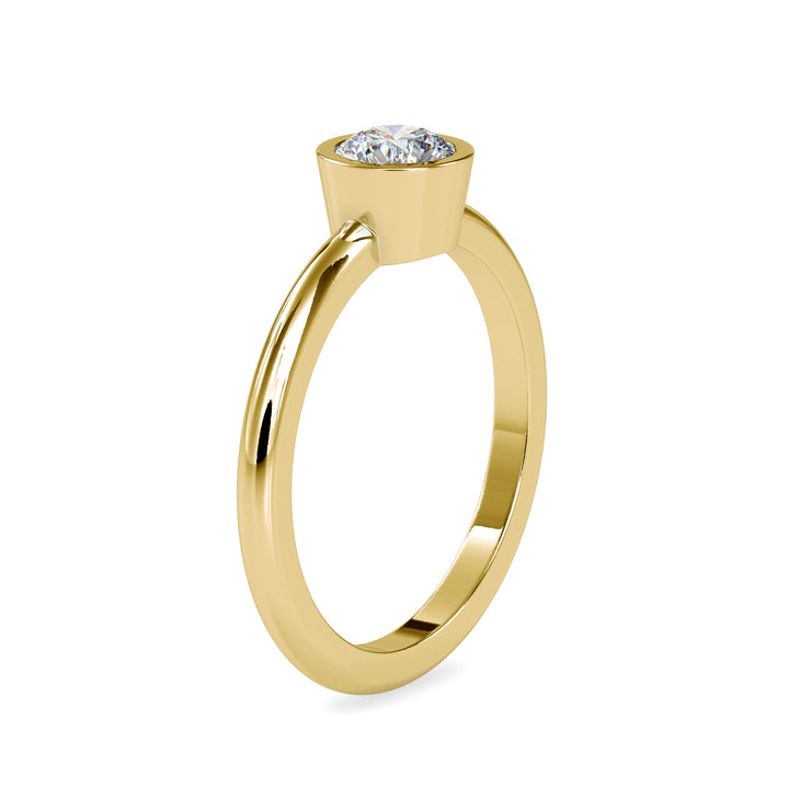 Minimalist Solitaire Diamond Ring 6