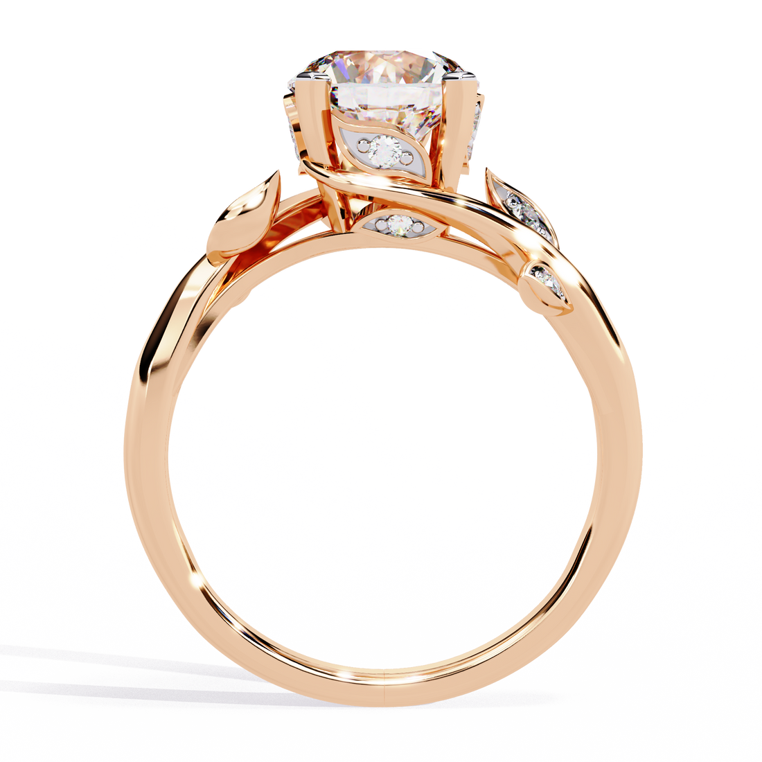 Minimalist Solitaire with step Ring 10