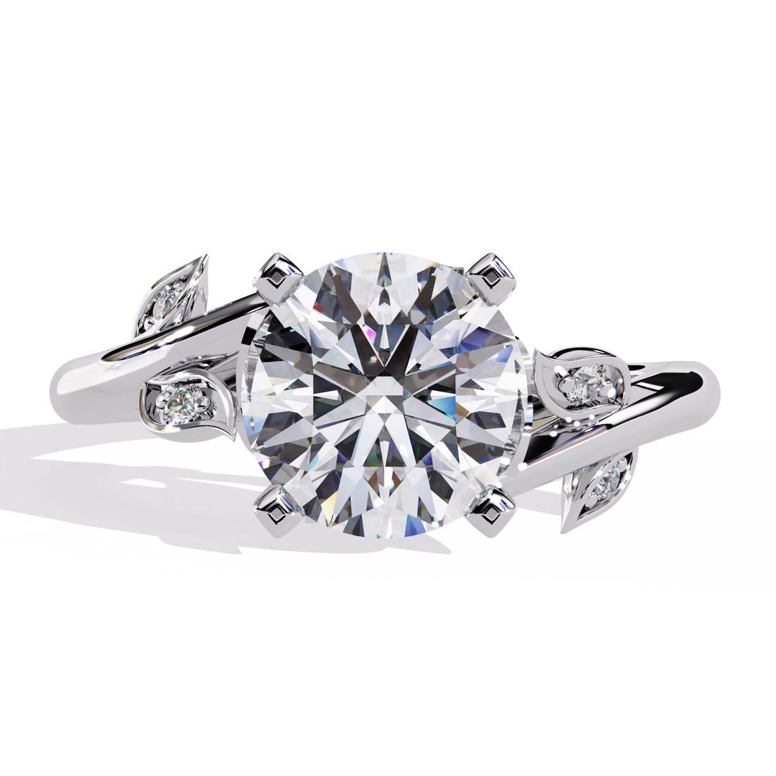 Minimalist Solitaire with step Ring 12