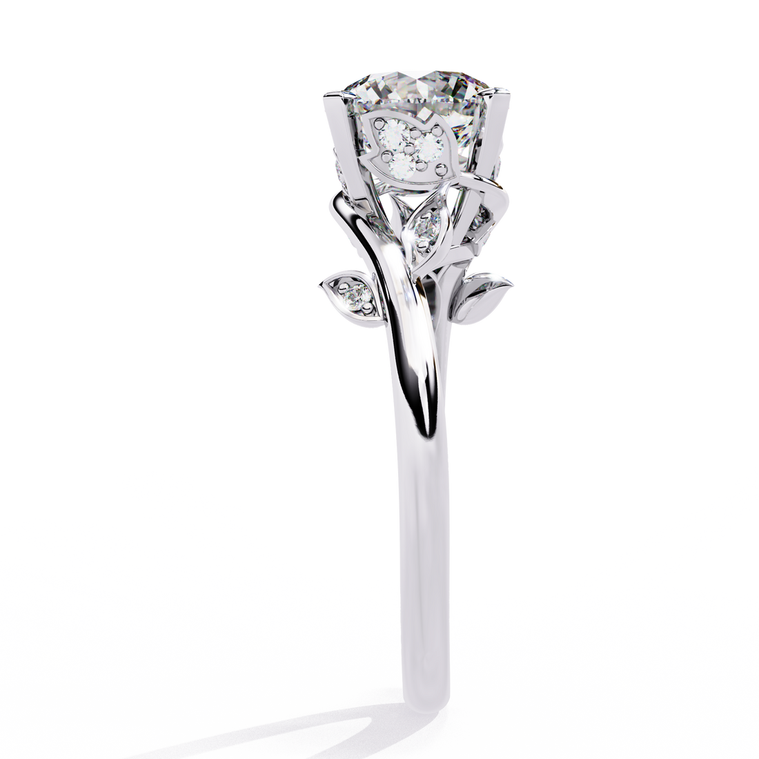 Minimalist Solitaire with step Ring 13