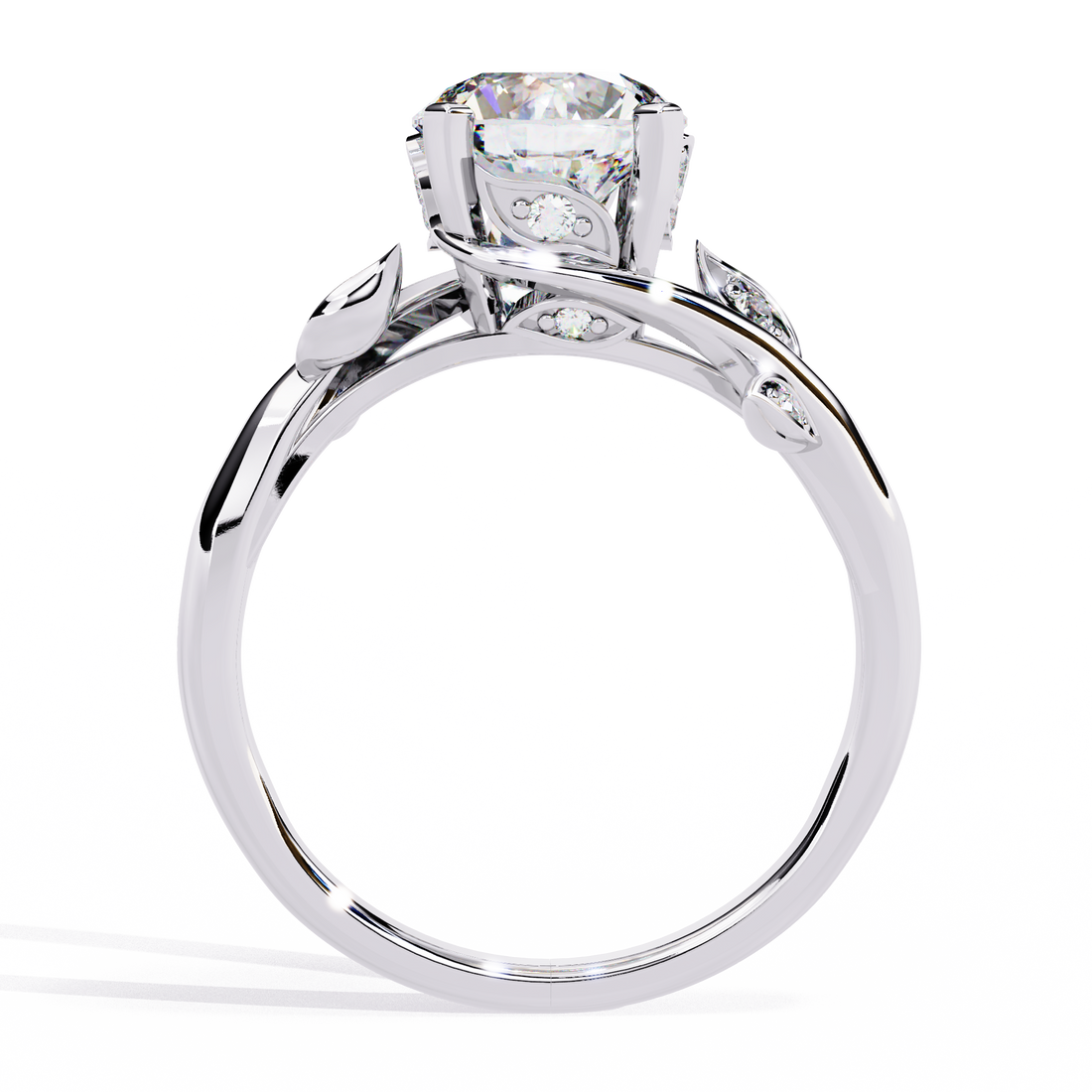 Minimalist Solitaire with step Ring 15