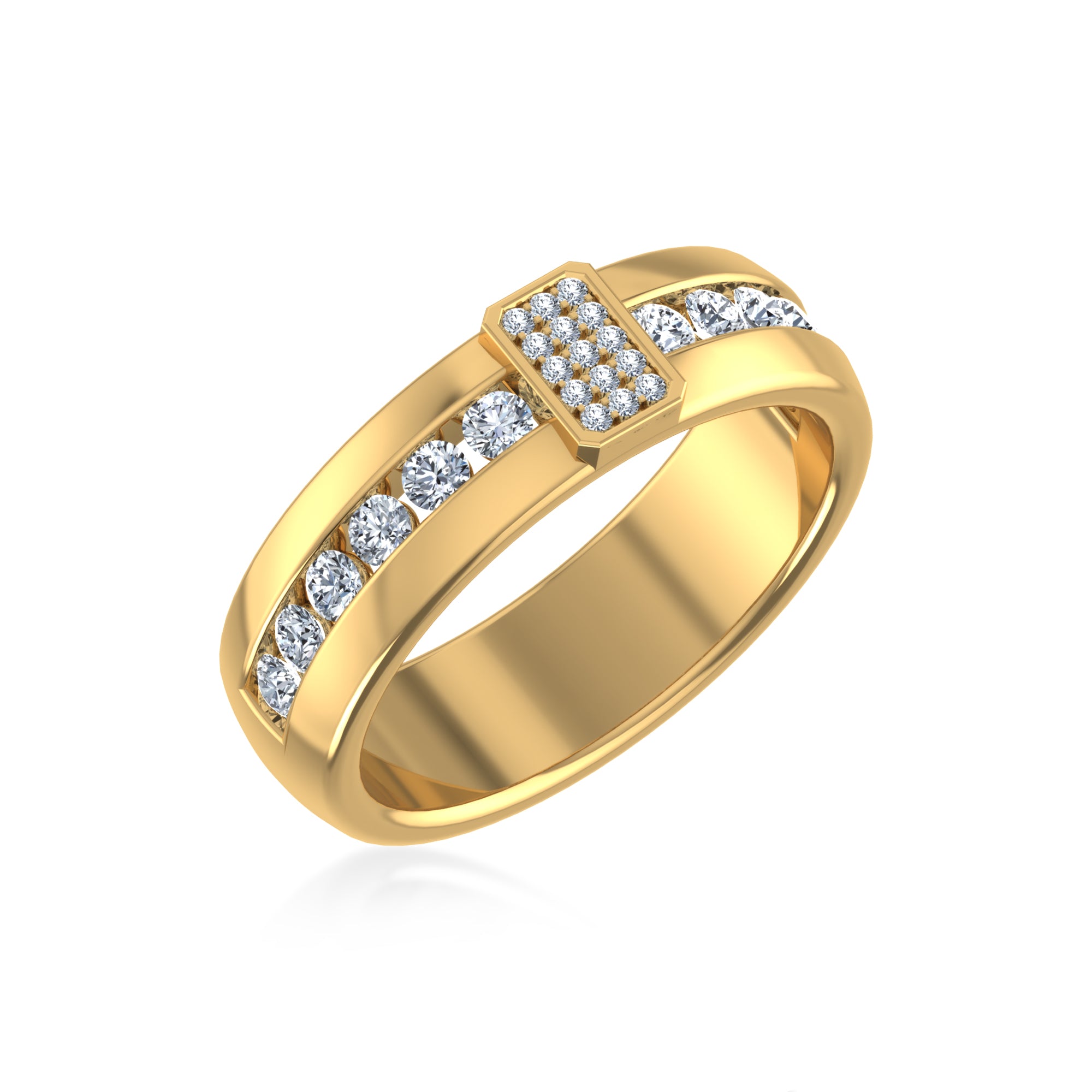 Modern Channel-Set Lab-Grown Diamond Ring 2