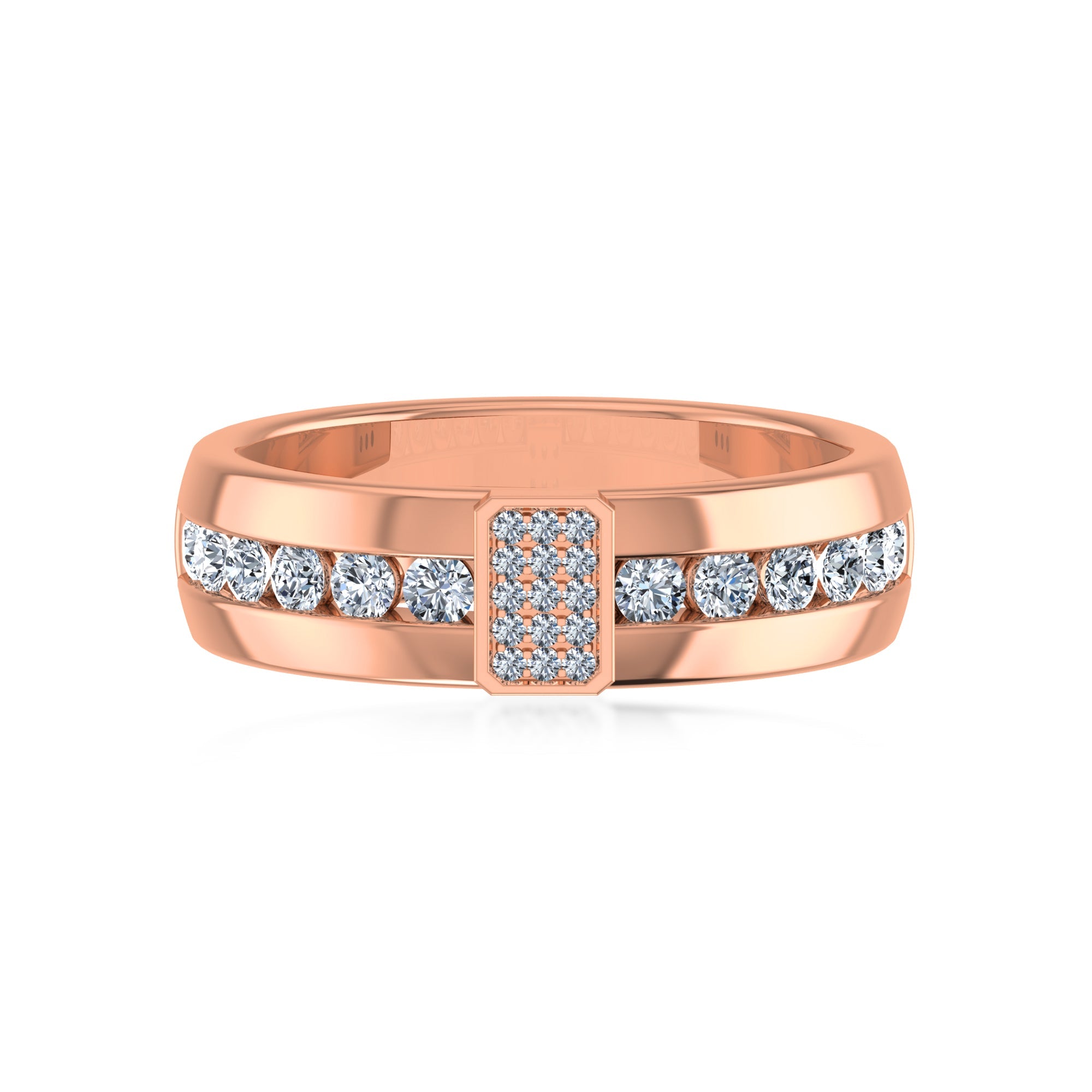 Modern Channel-Set Lab-Grown Diamond Ring 4