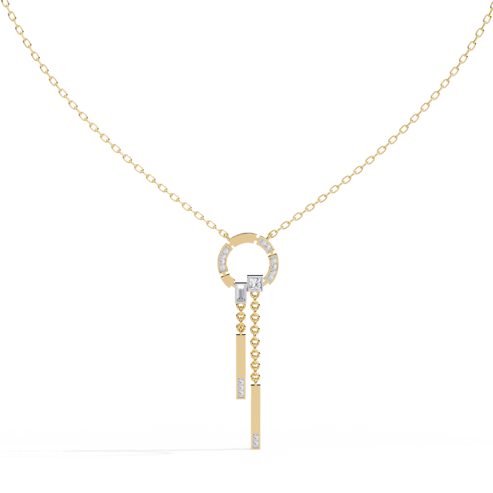 Modern Vibe Diamond Pendant (With Chain)