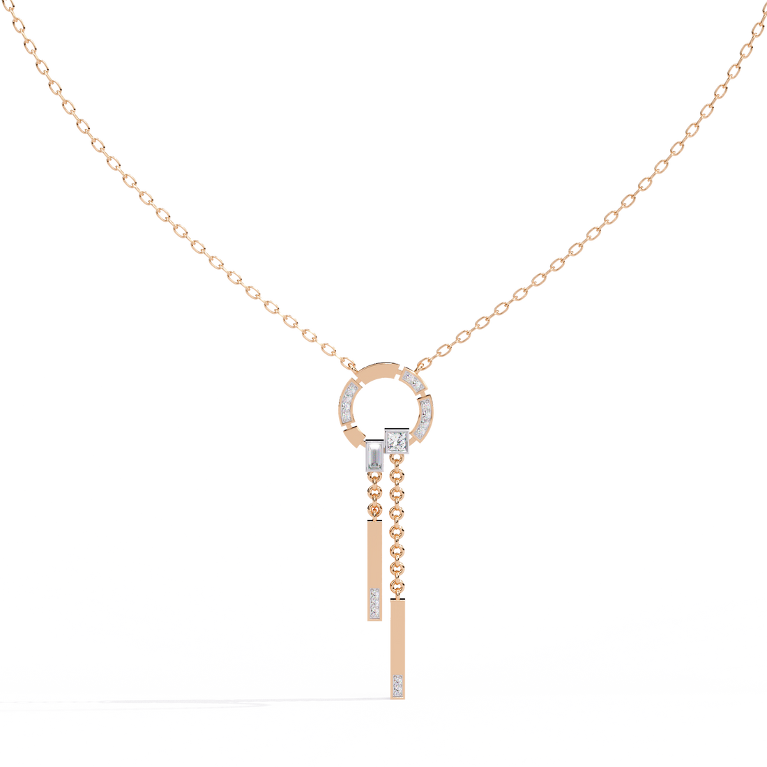 Modern Vibe Diamond Pendant (With Chain)