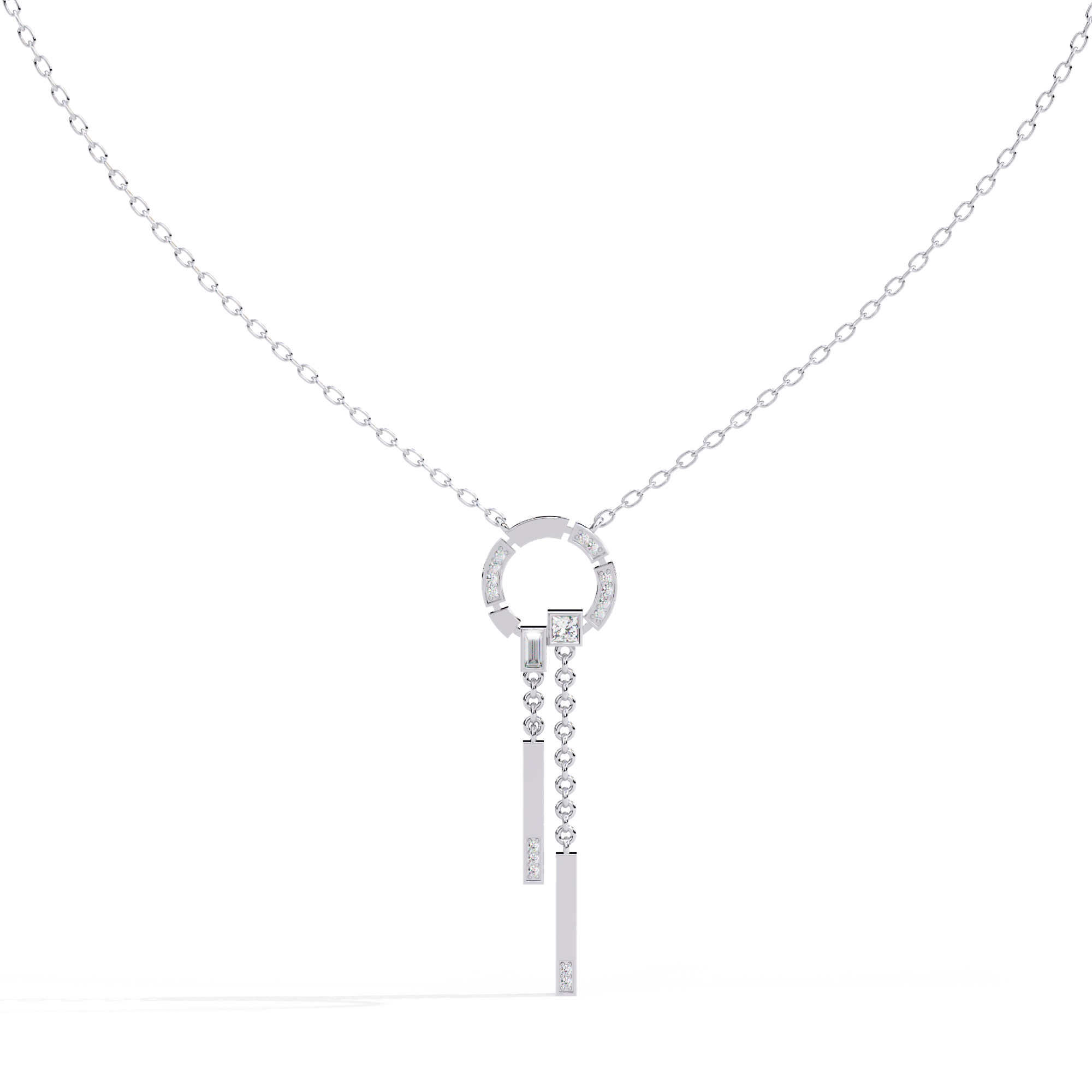 Modern Vibe Diamond Pendant (With Chain)