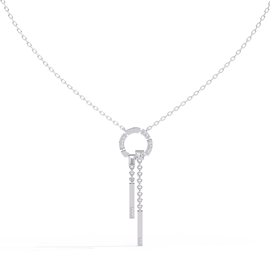Modern Vibe Diamond Pendant (With Chain)