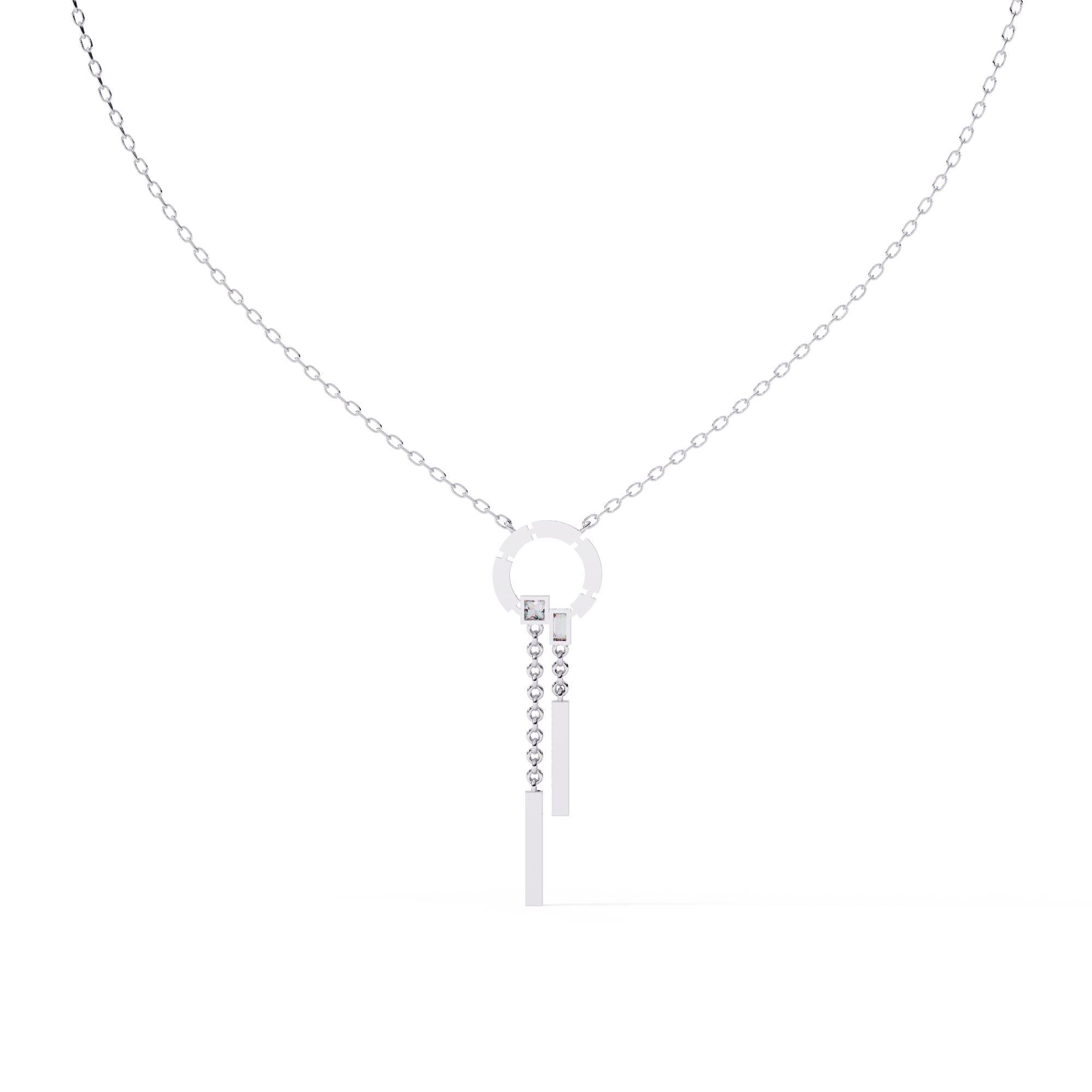 Modern Vibe Diamond Pendant (With Chain)