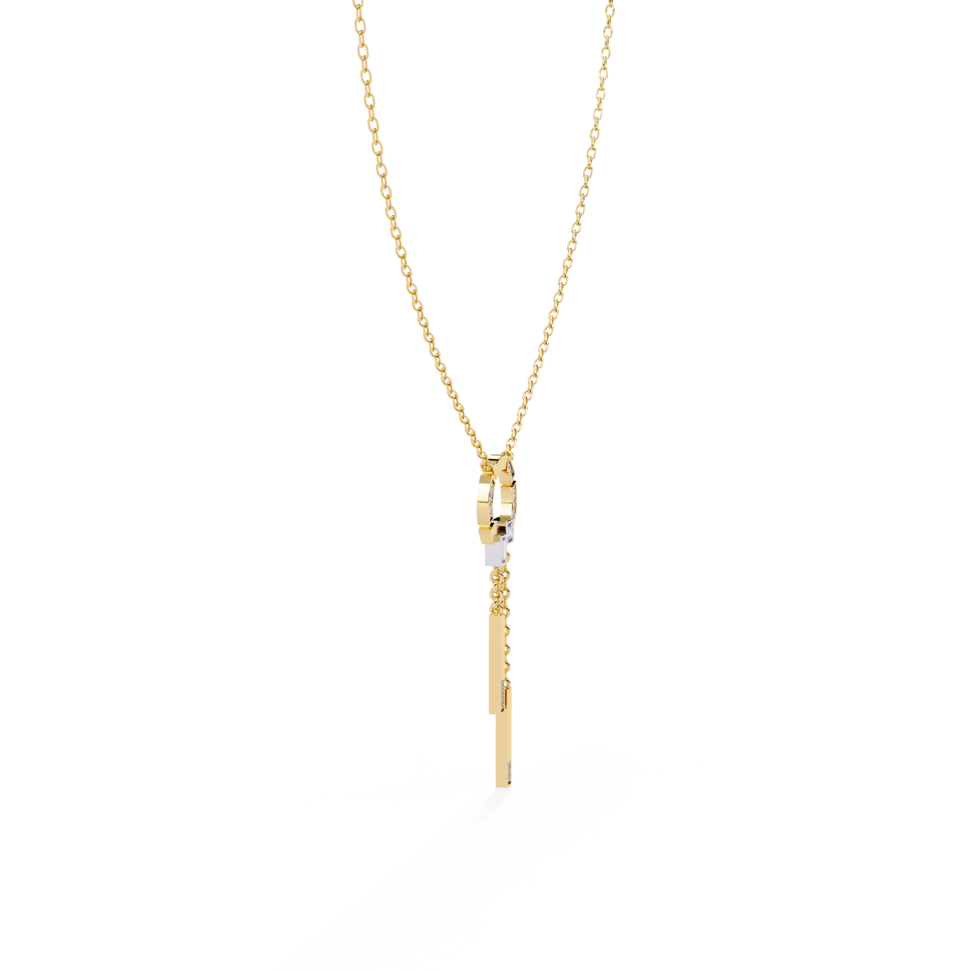 Modern Vibe Diamond Pendant (With Chain)