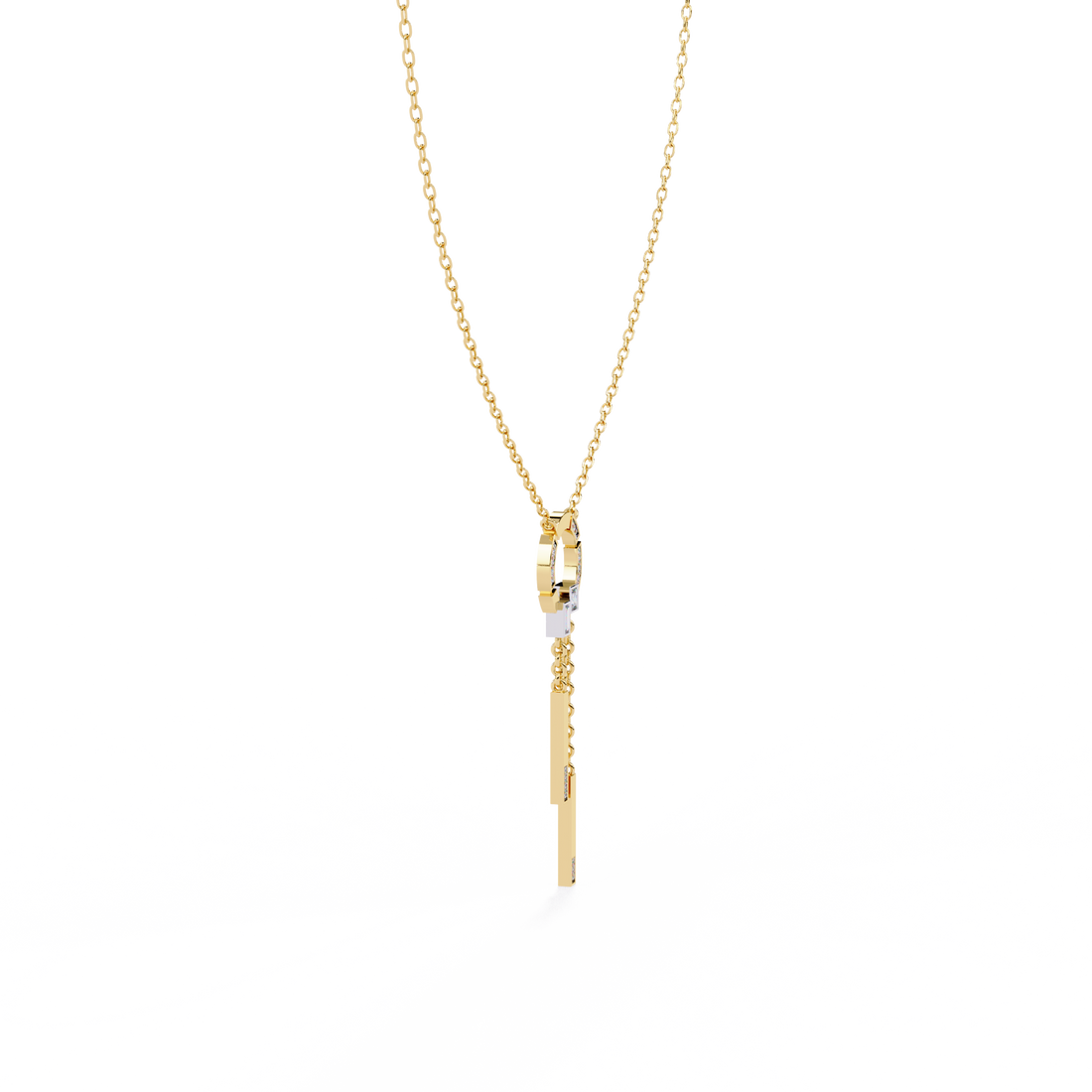 Modern Vibe Diamond Pendant (With Chain)