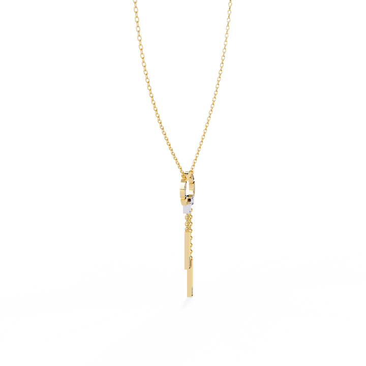 Modern Vibe Diamond Pendant (With Chain)
