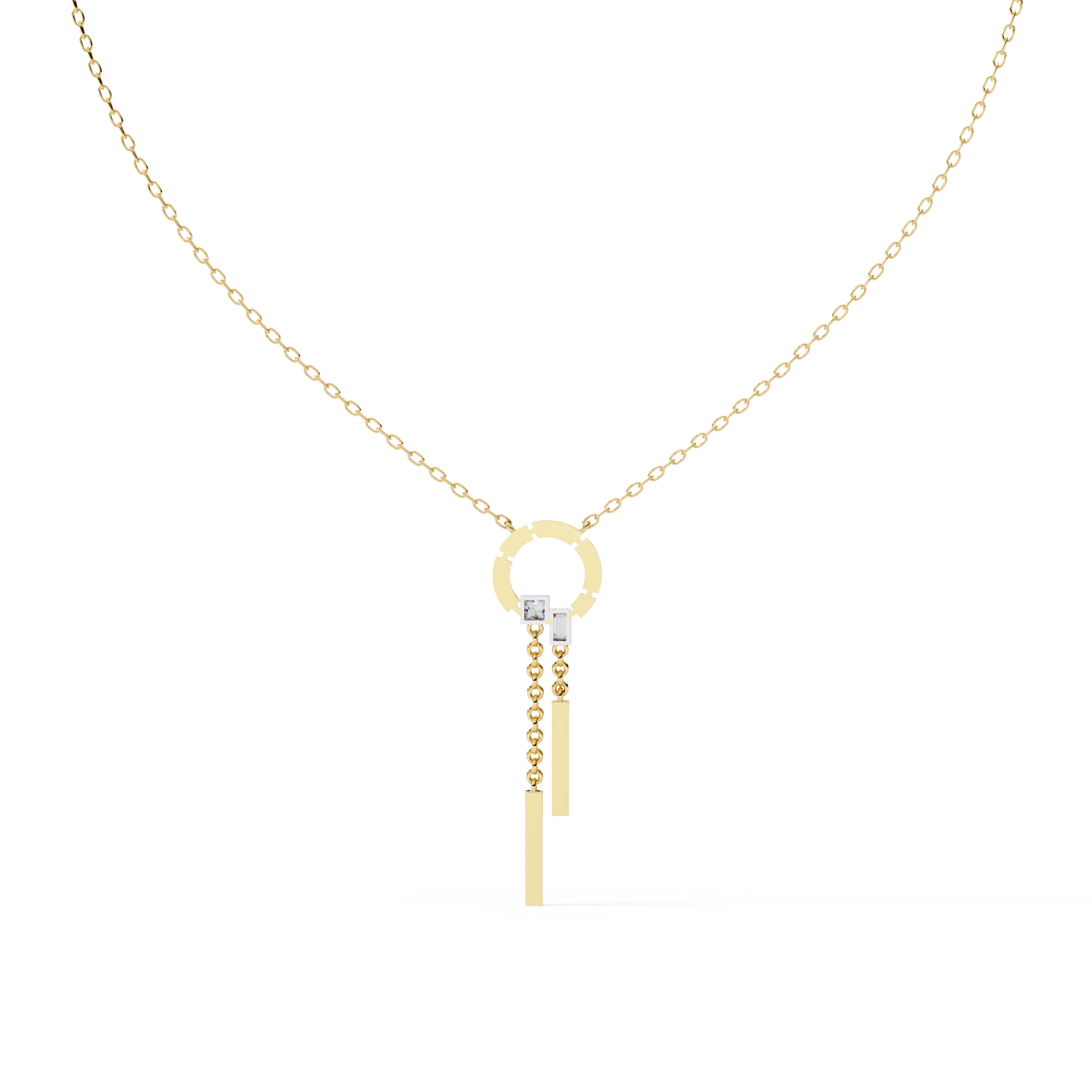 Modern Vibe Diamond Pendant (With Chain)