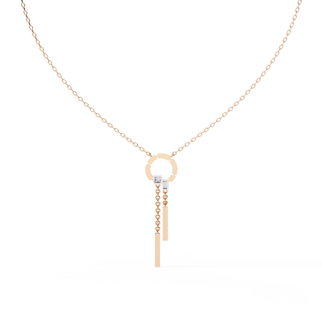 Modern Vibe Diamond Pendant (With Chain)