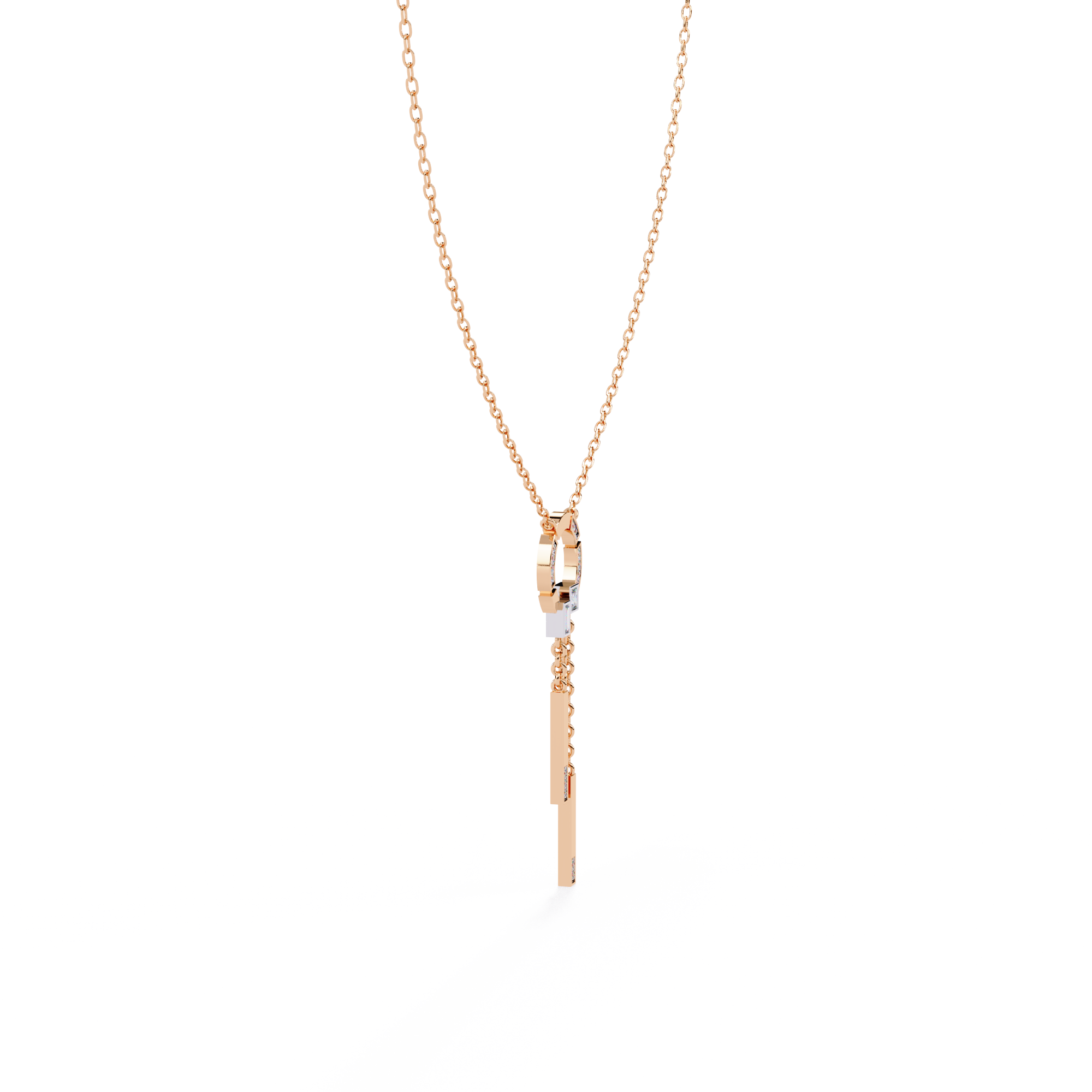 Modern Vibe Diamond Pendant (With Chain)