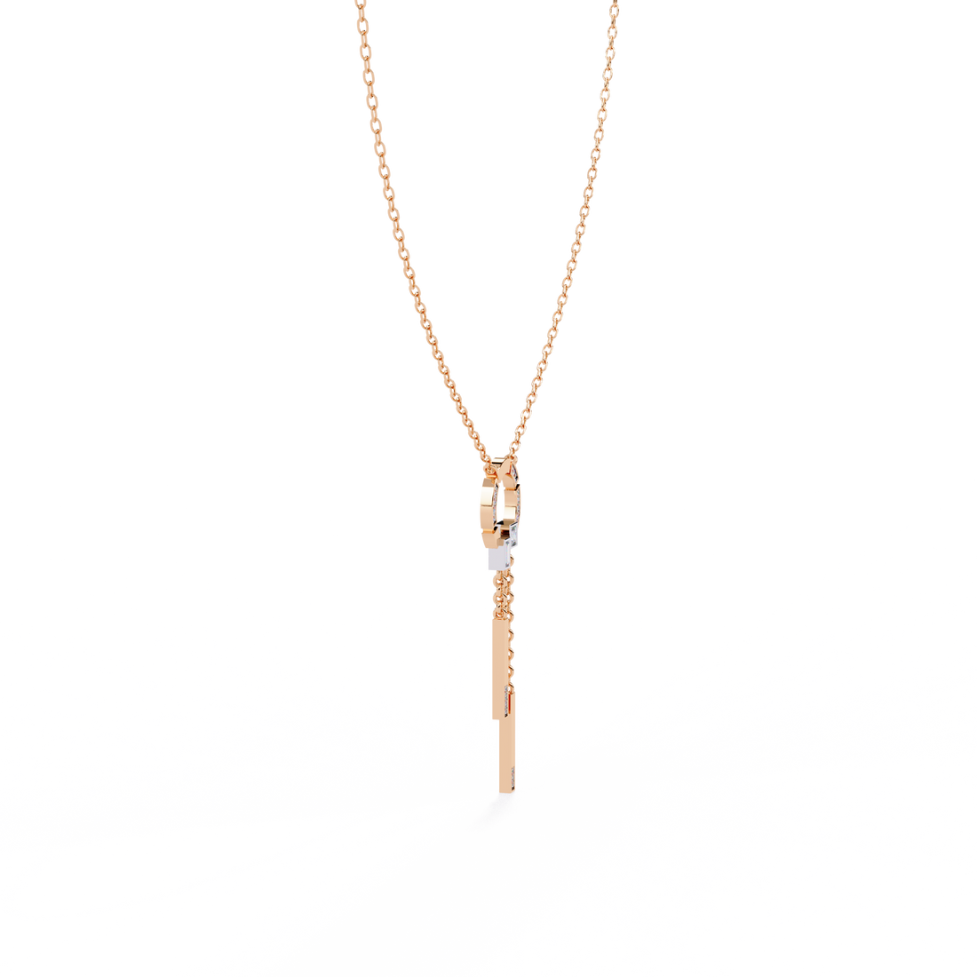 Modern Vibe Diamond Pendant (With Chain)