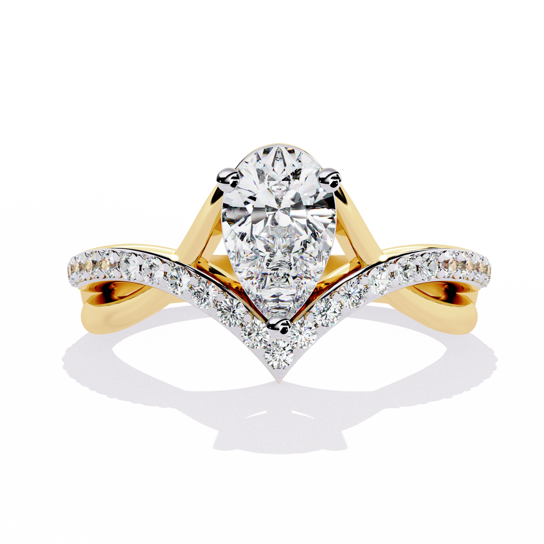 Modish Drop Divine Diamond Ring