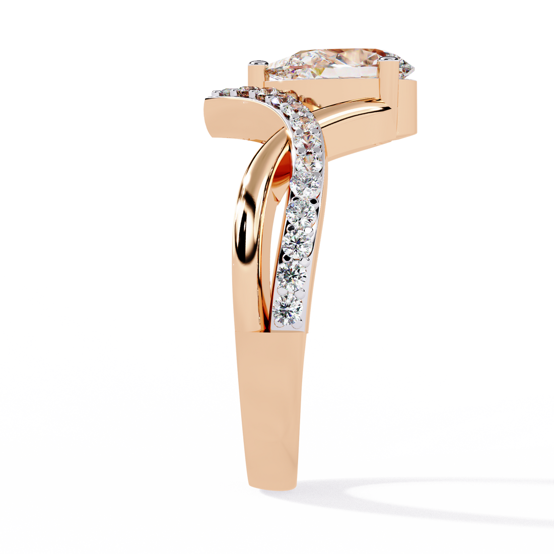 Modish Drop Divine Diamond Ring 7