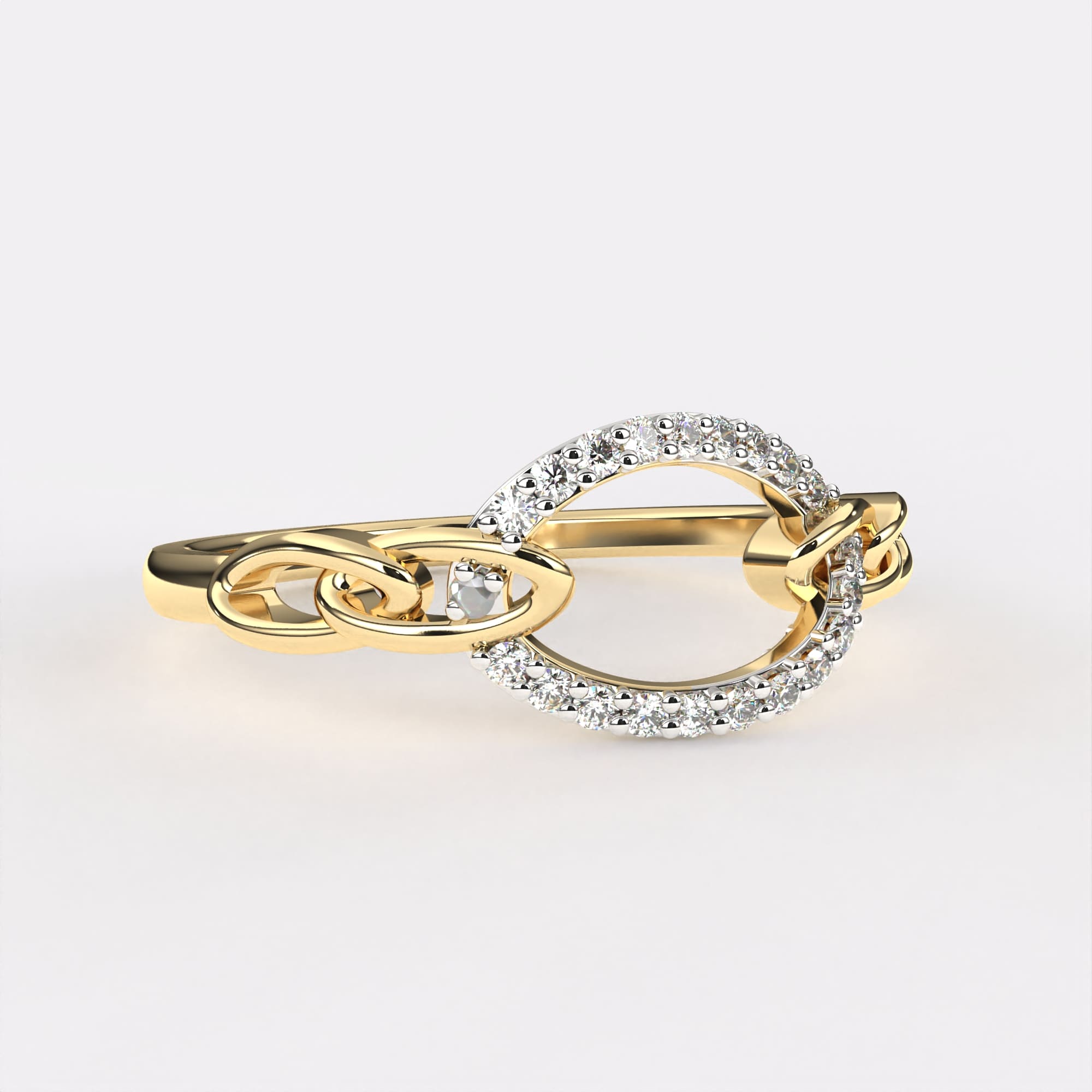 Moonbeam Diamond Finger Ring