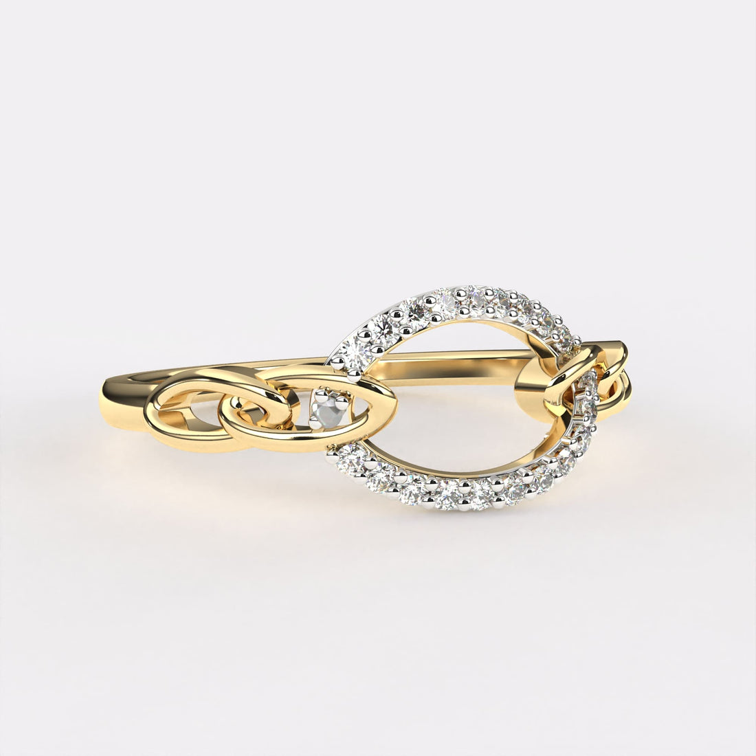Moonbeam Diamond Finger Ring