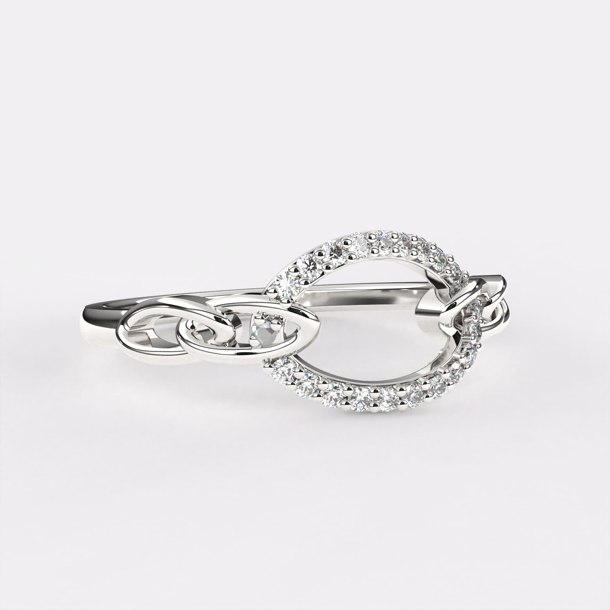 Moonbeam Diamond Finger Ring