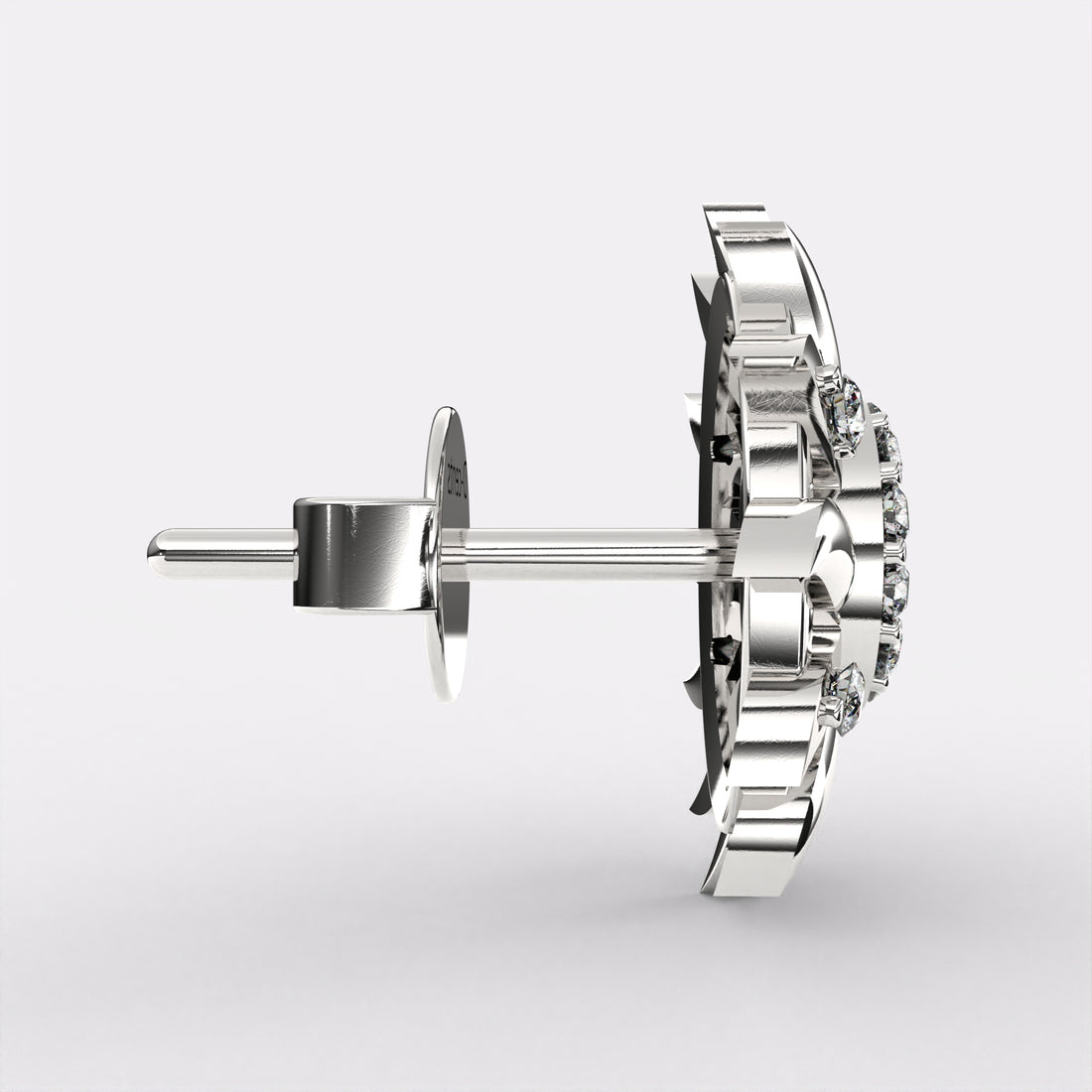 Moonlit Blossoms Diamond earrings In 925 Silver