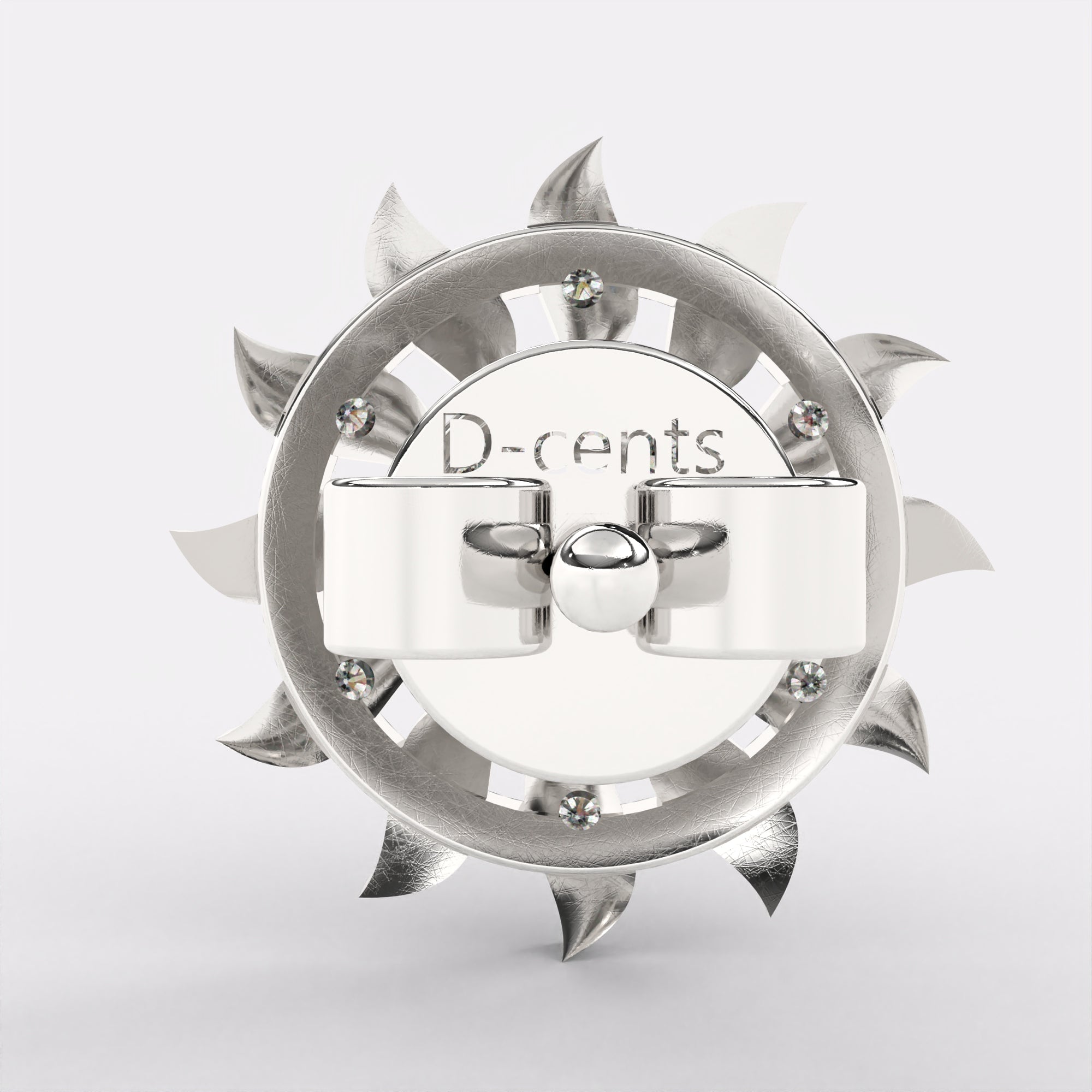 Moonlit Blossoms Diamond earrings In 925 Silver